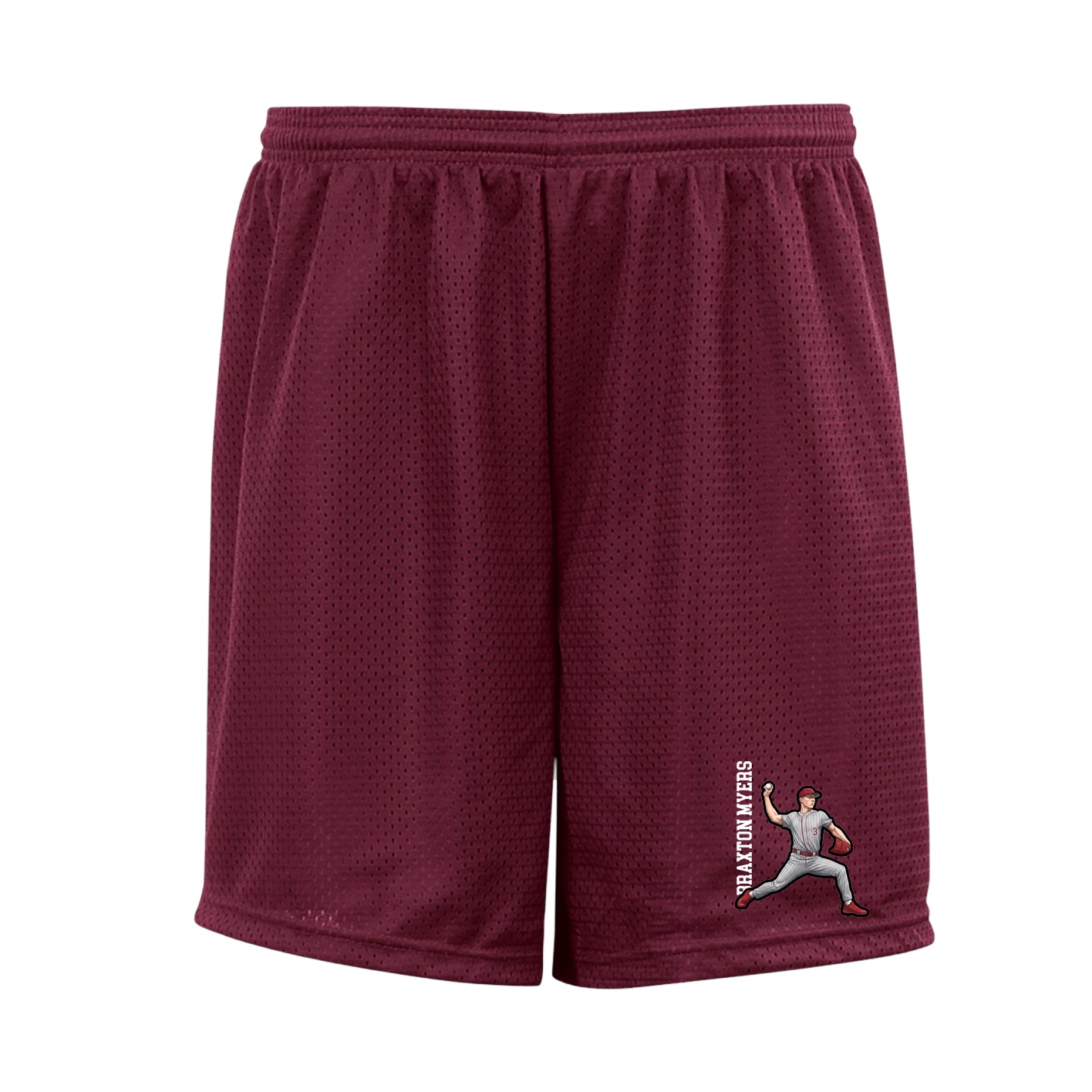 Shorts — Name Vertical in Cardinal