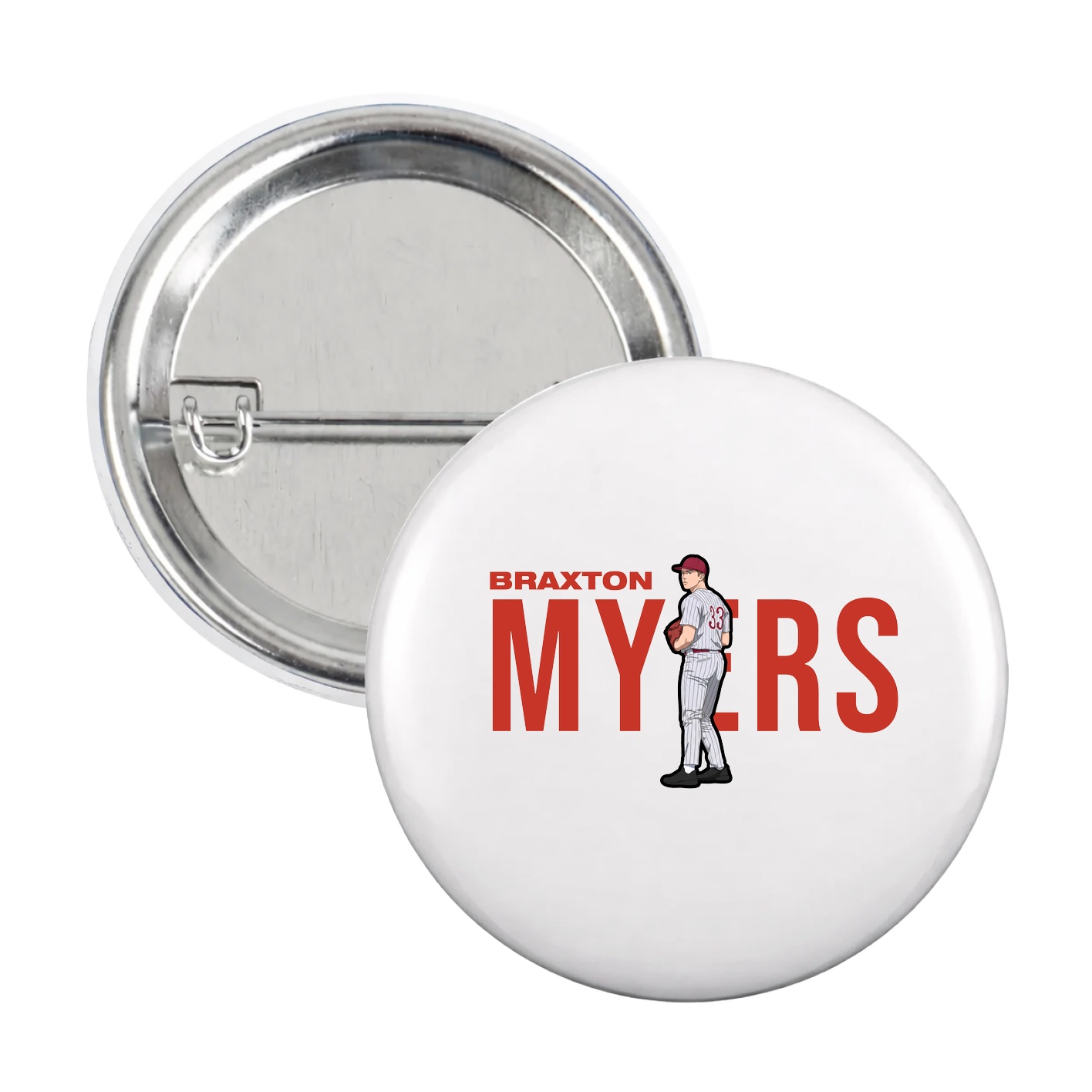 Game Day Button — Player Name in White
