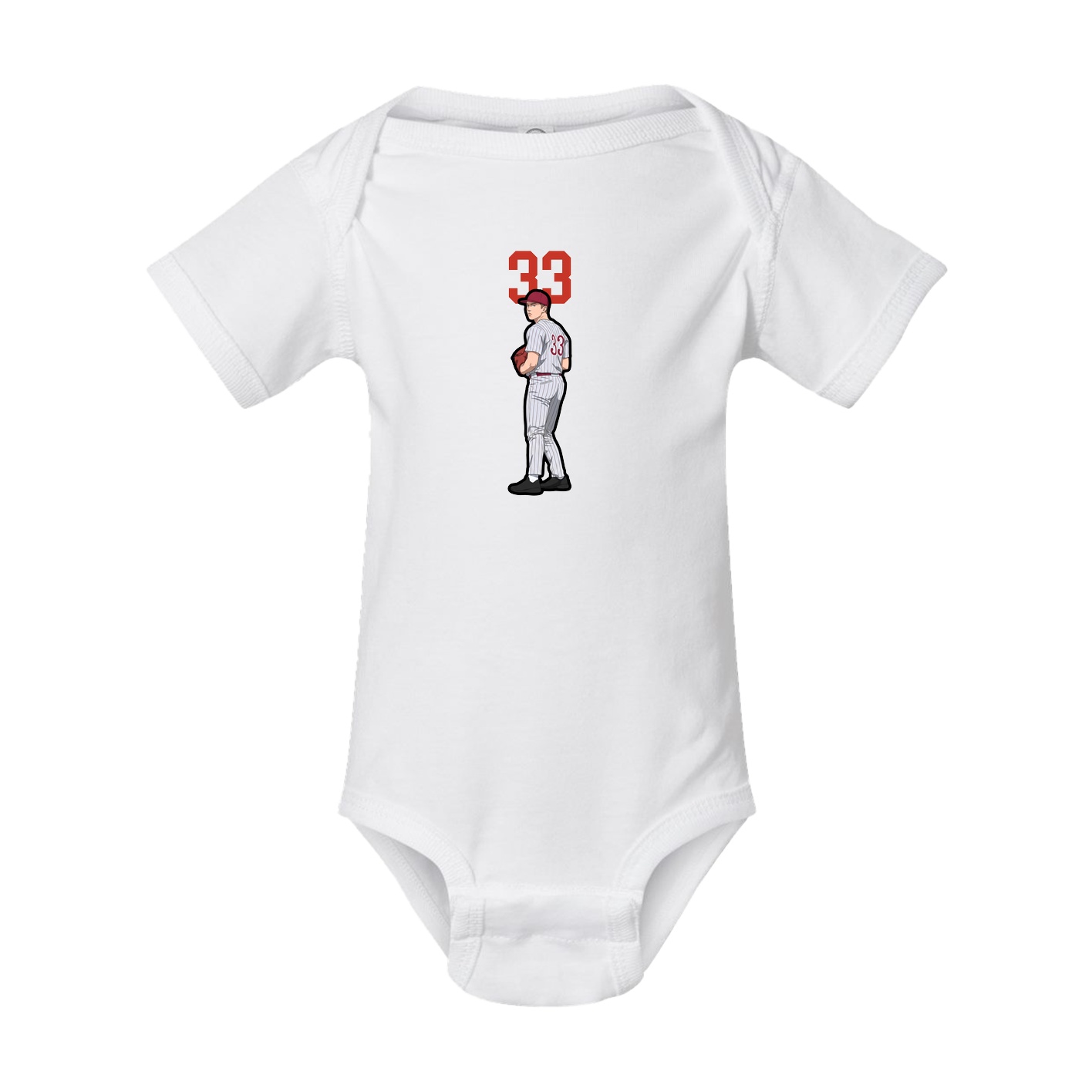 Baby Onesie — Number Top in White