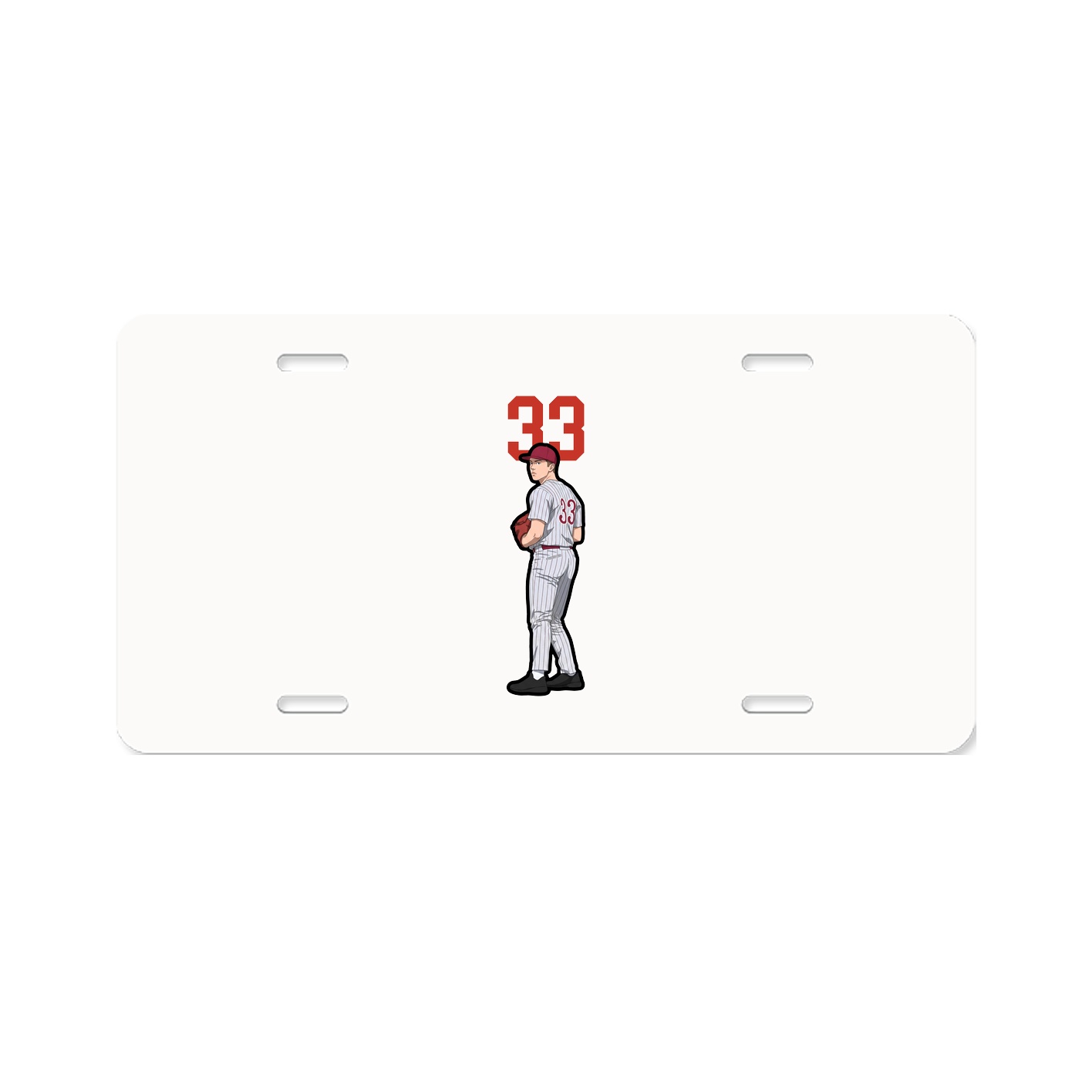 License Plate — Number Top in Classic