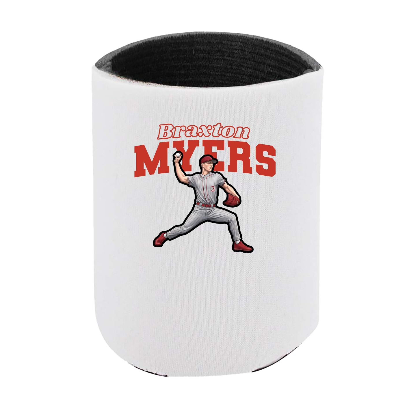 Can Holder — Name Arch in White