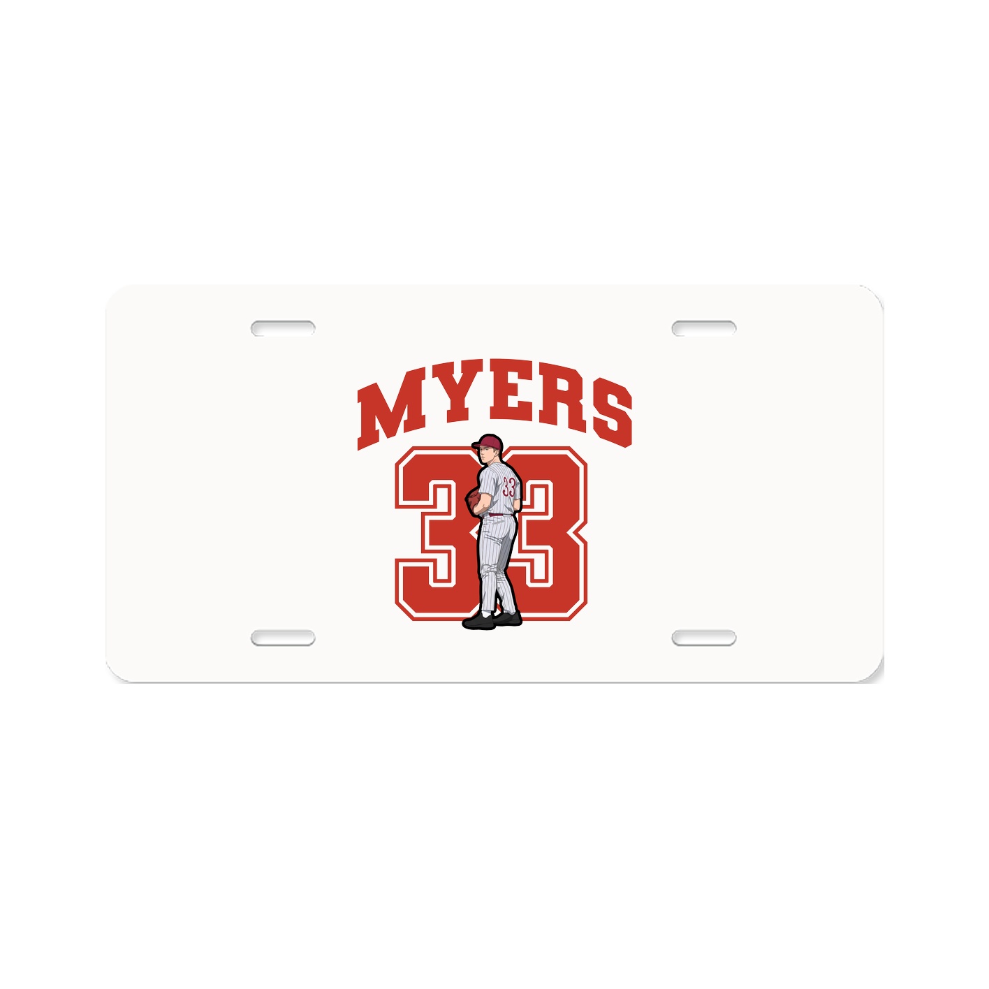 License Plate — Number in Classic
