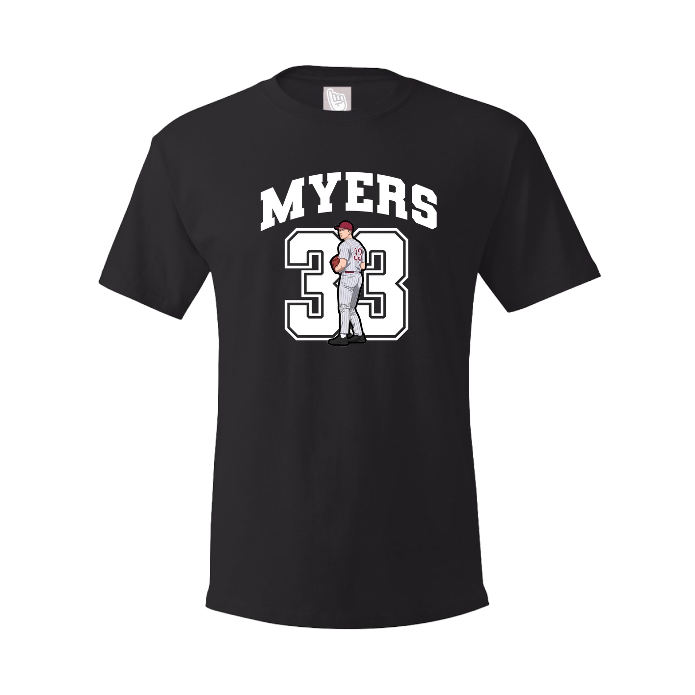 Youth Tee — Number in Black