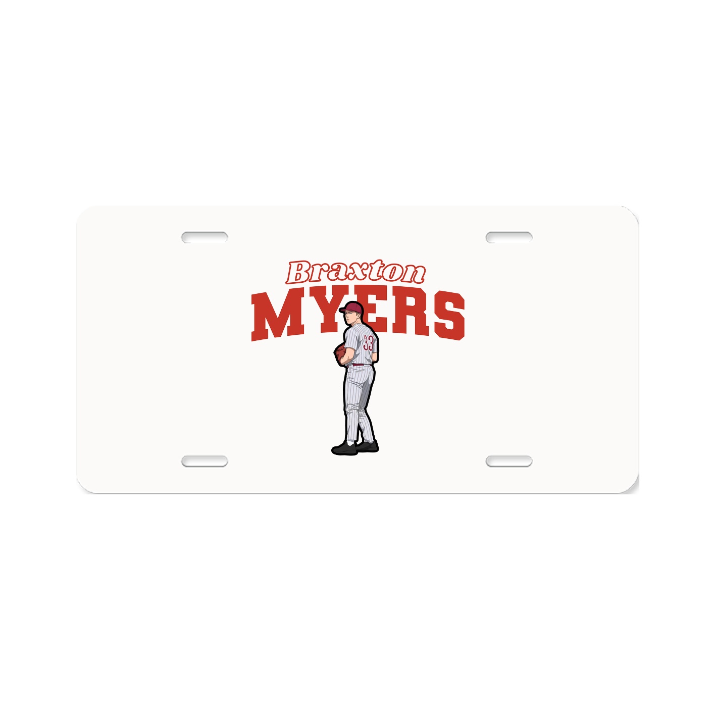 License Plate — Name Arch in Classic