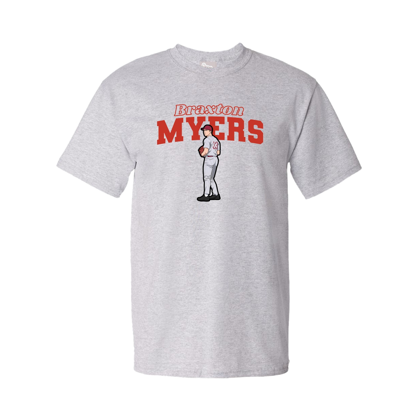 Tee — Name Arch in Grey