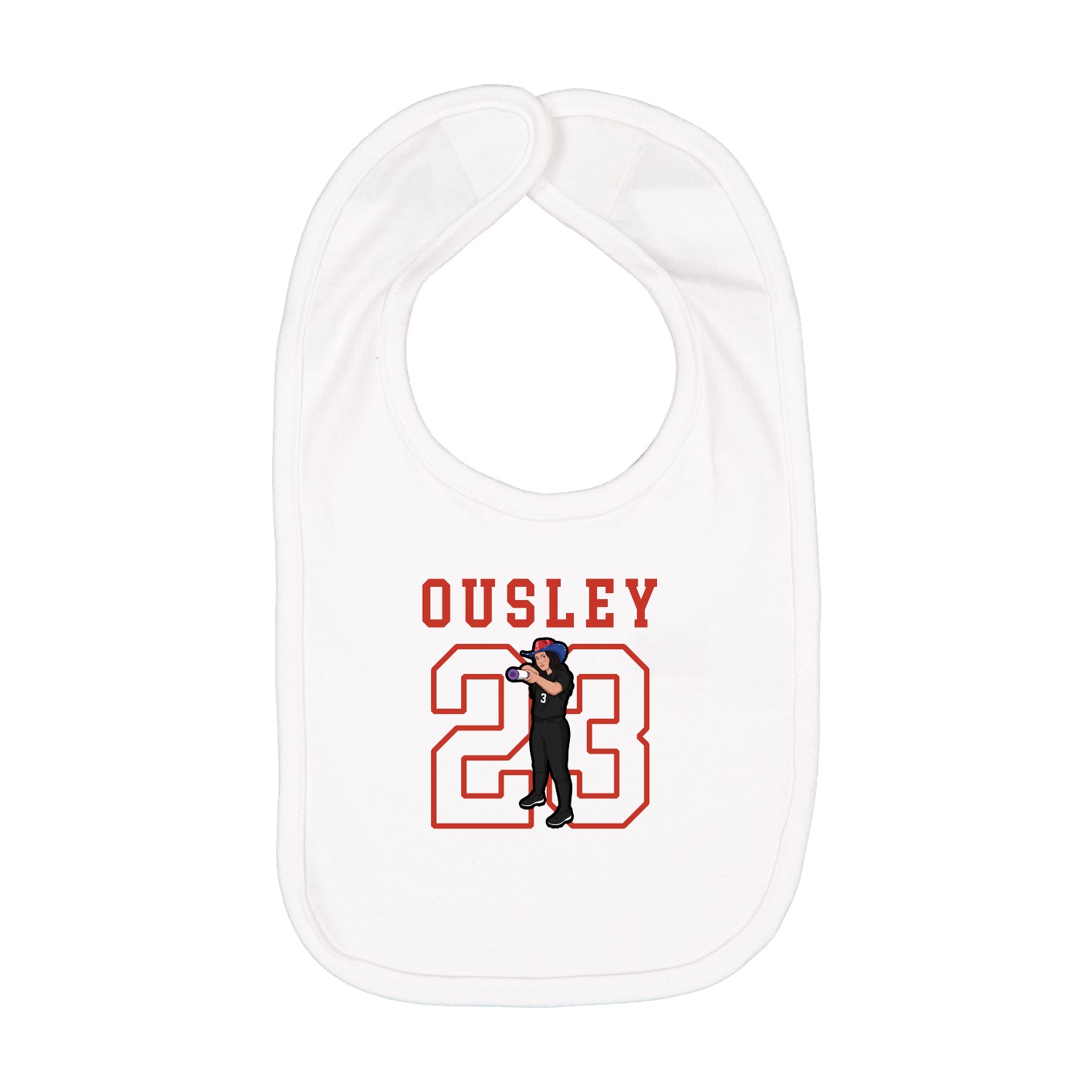 Infant Bib — Shirsey in White
