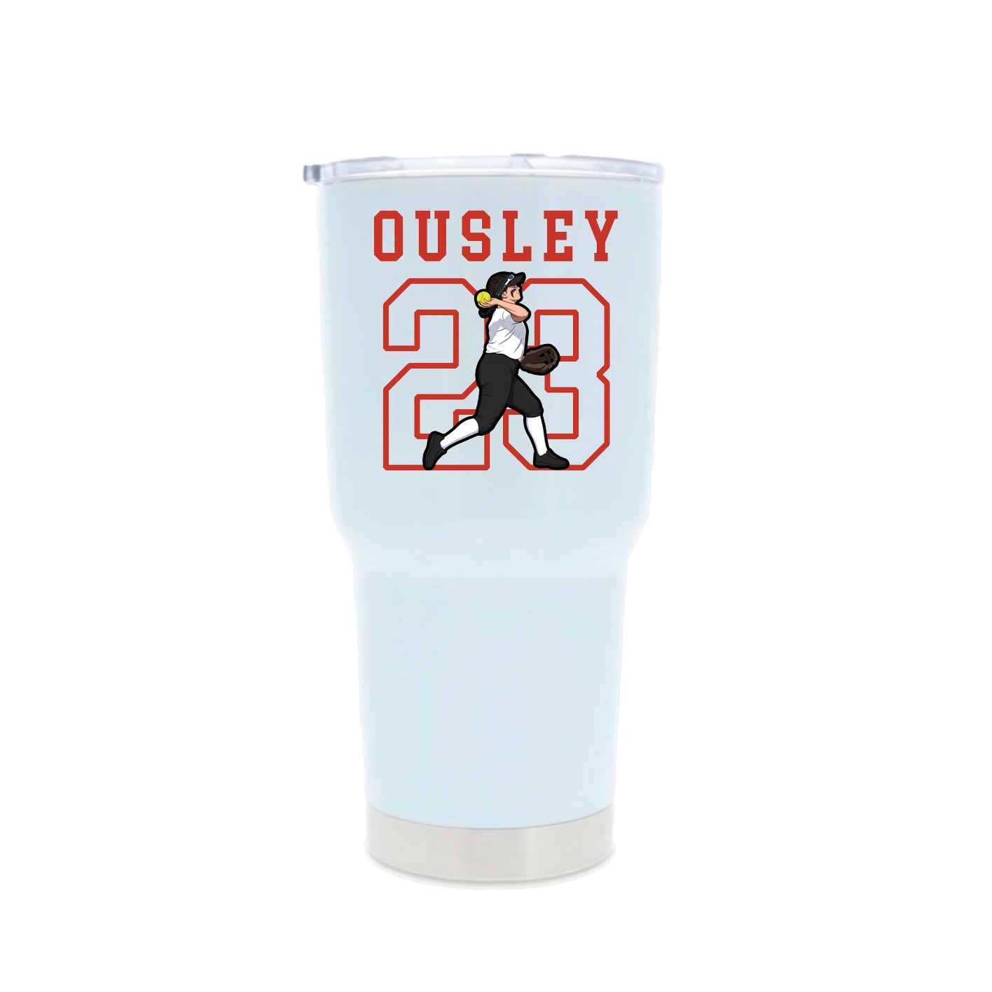 30oz Stainless Steel Tumbler — Shirsey in White