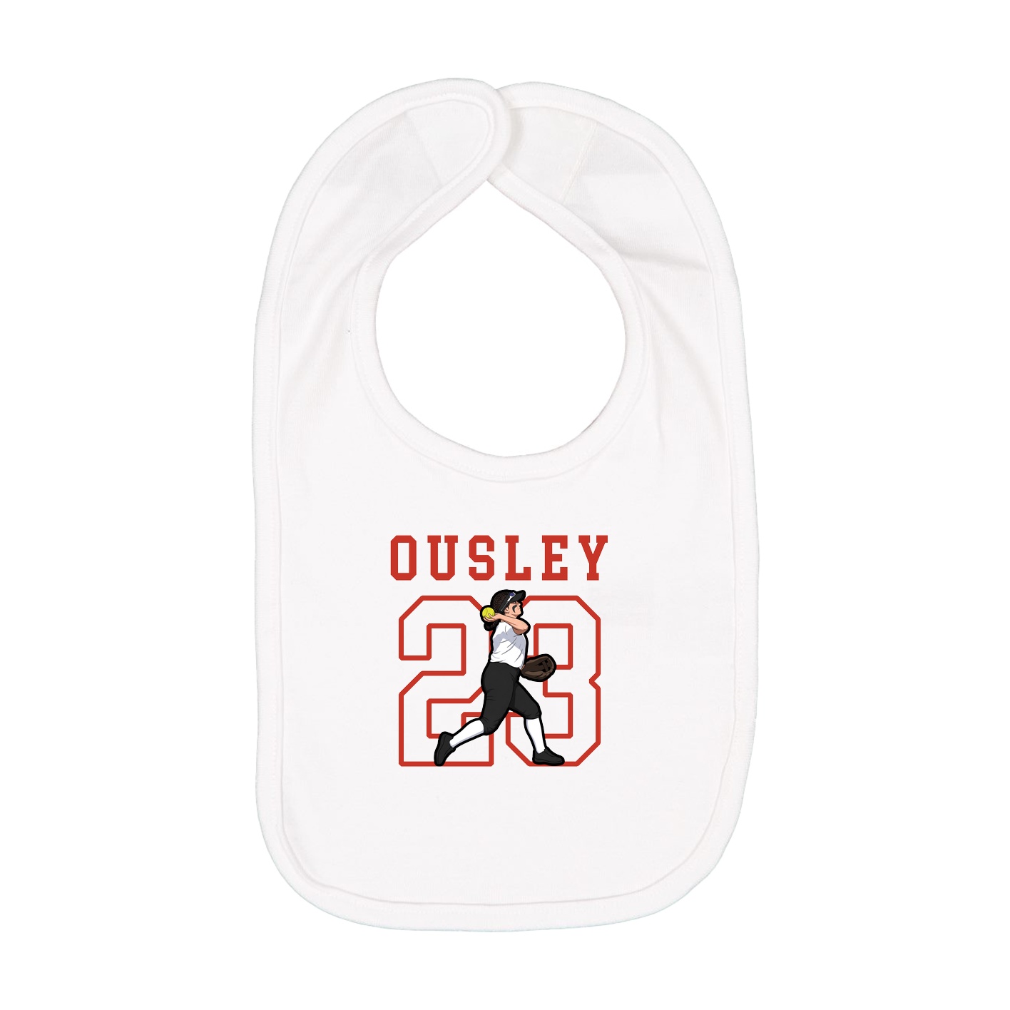 Infant Bib — Shirsey in White