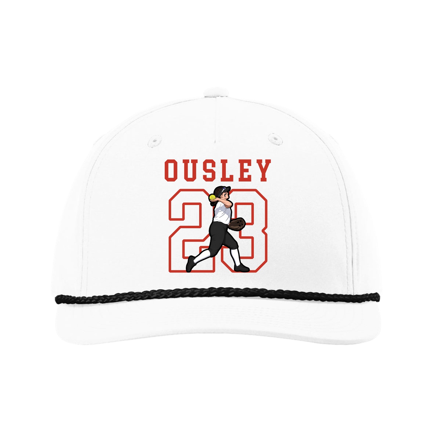 Five-Panel Classic Rope Cap — Shirsey in White