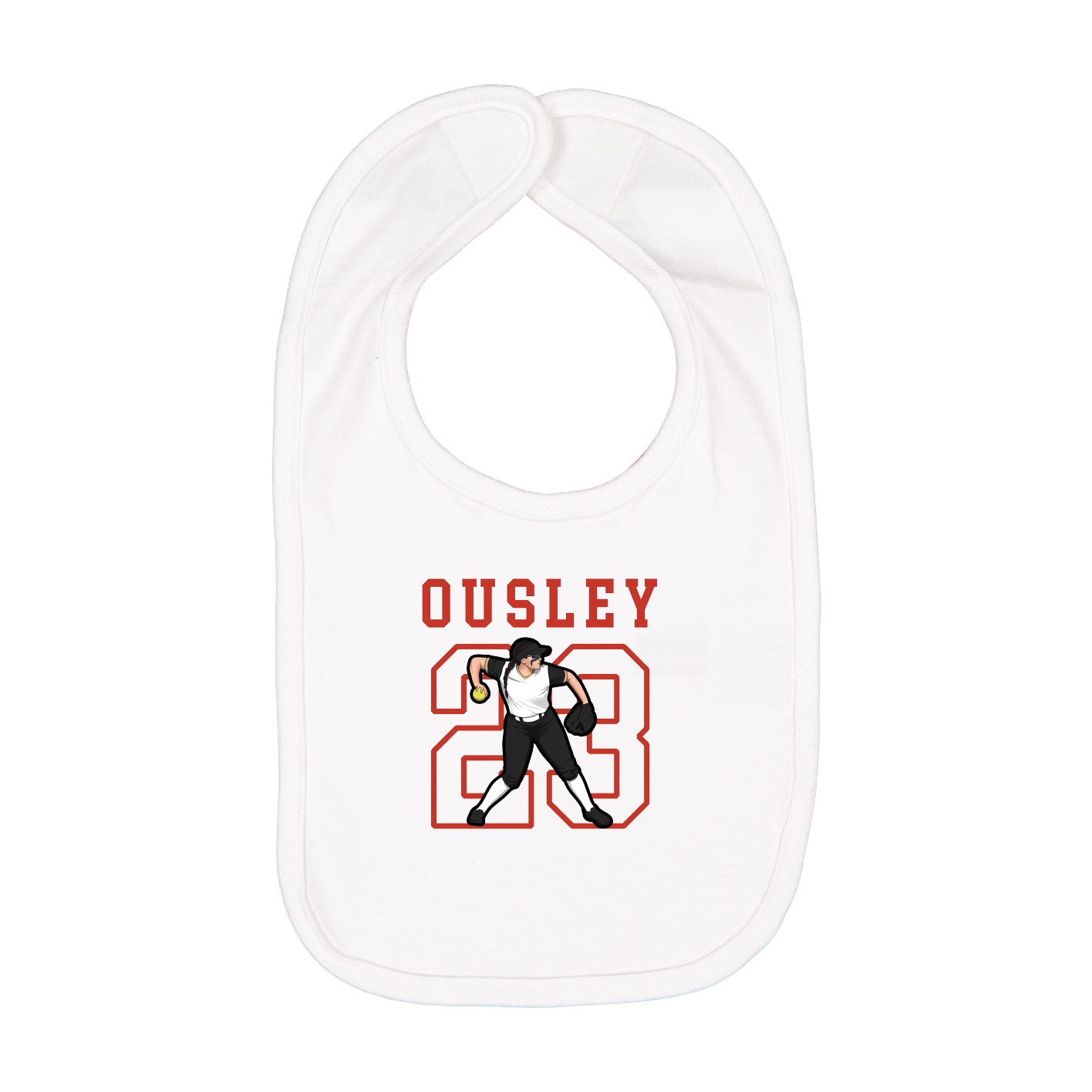 Infant Bib — Shirsey in White