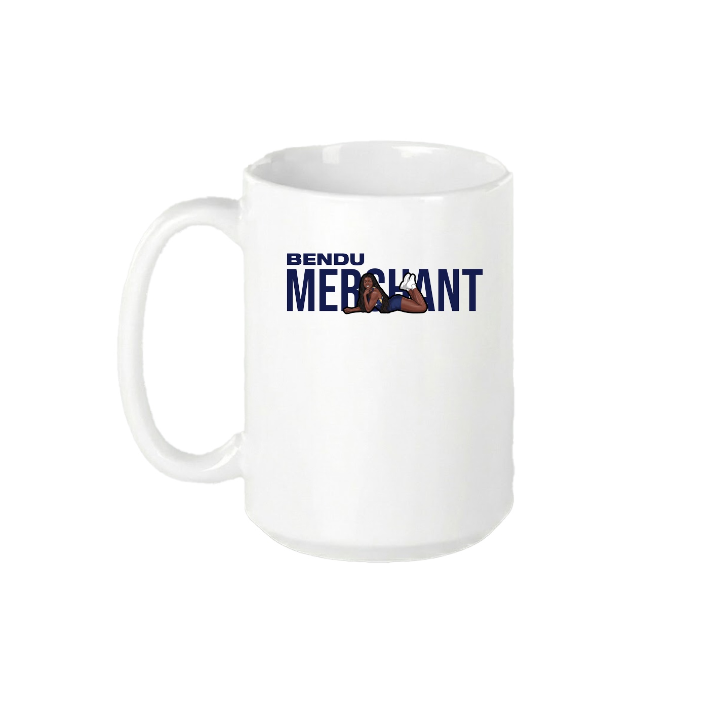 15oz Coffee Mug — Player Name in White