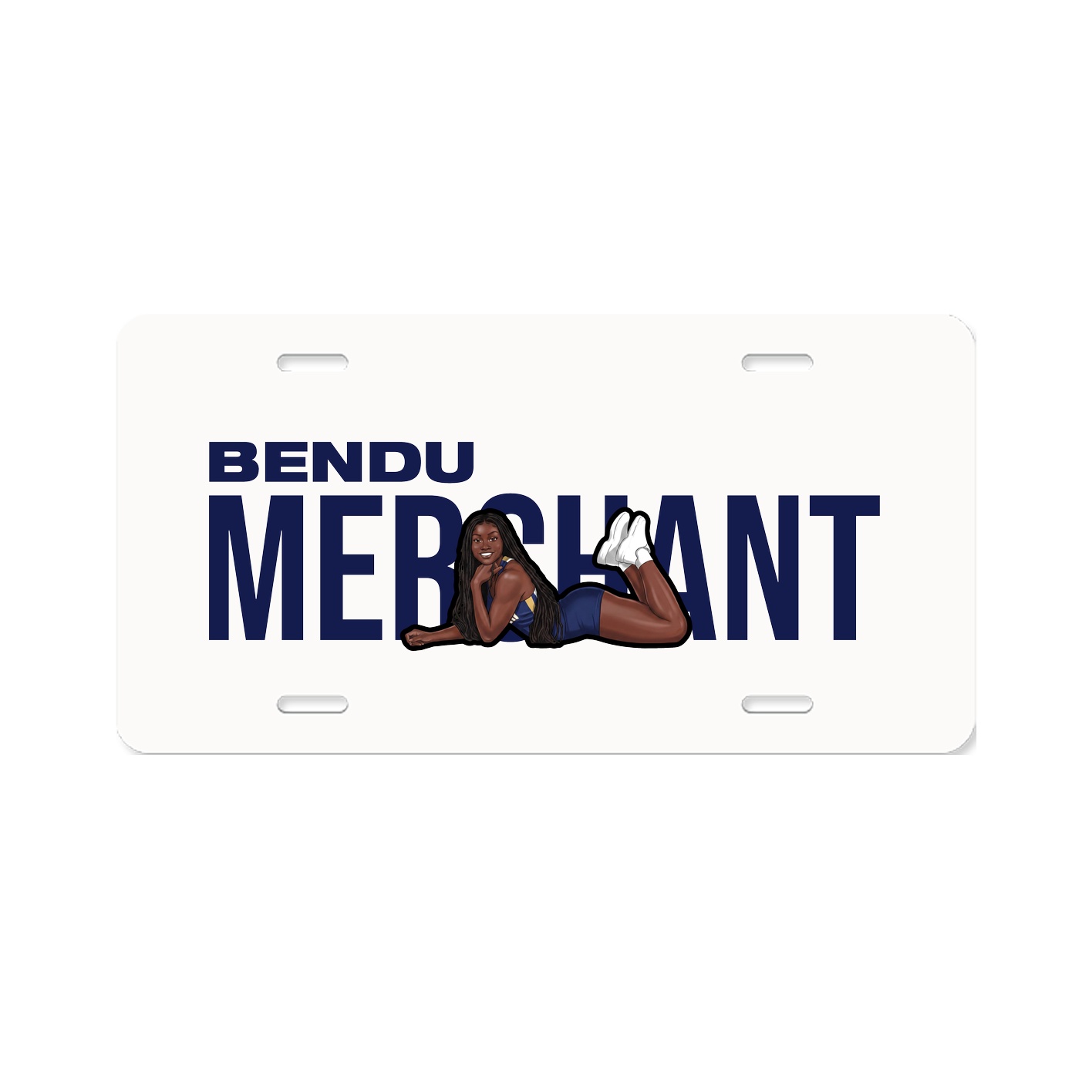 License Plate — Player Name in Classic