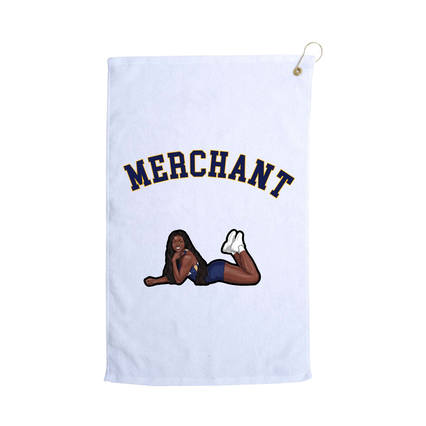 Golf Towel — Shirsey Arch in White