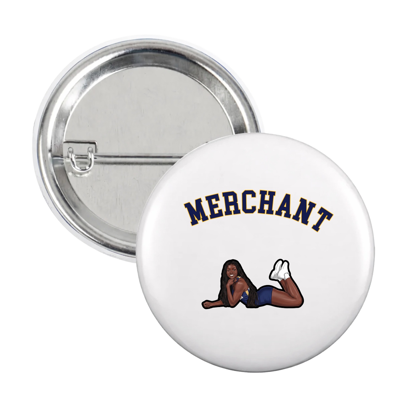 Game Day Button — Shirsey Arch in White