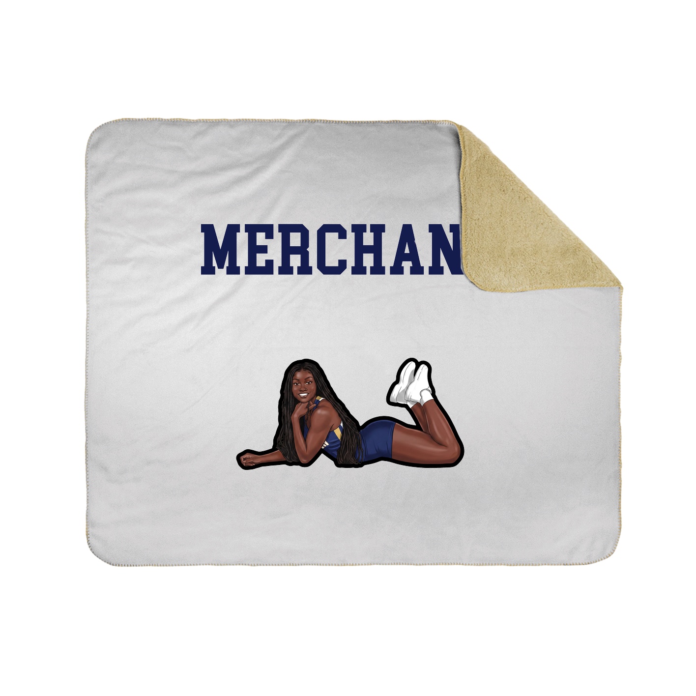 Throw Blanket — Shirsey in White