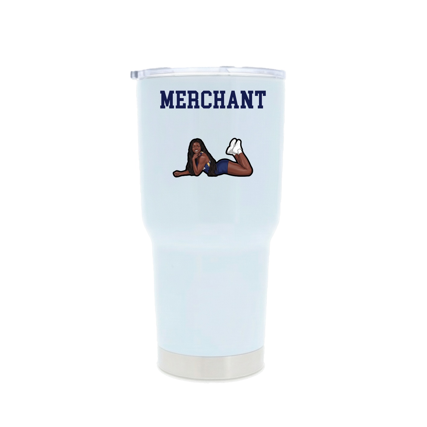 30oz Stainless Steel Tumbler — Shirsey in White