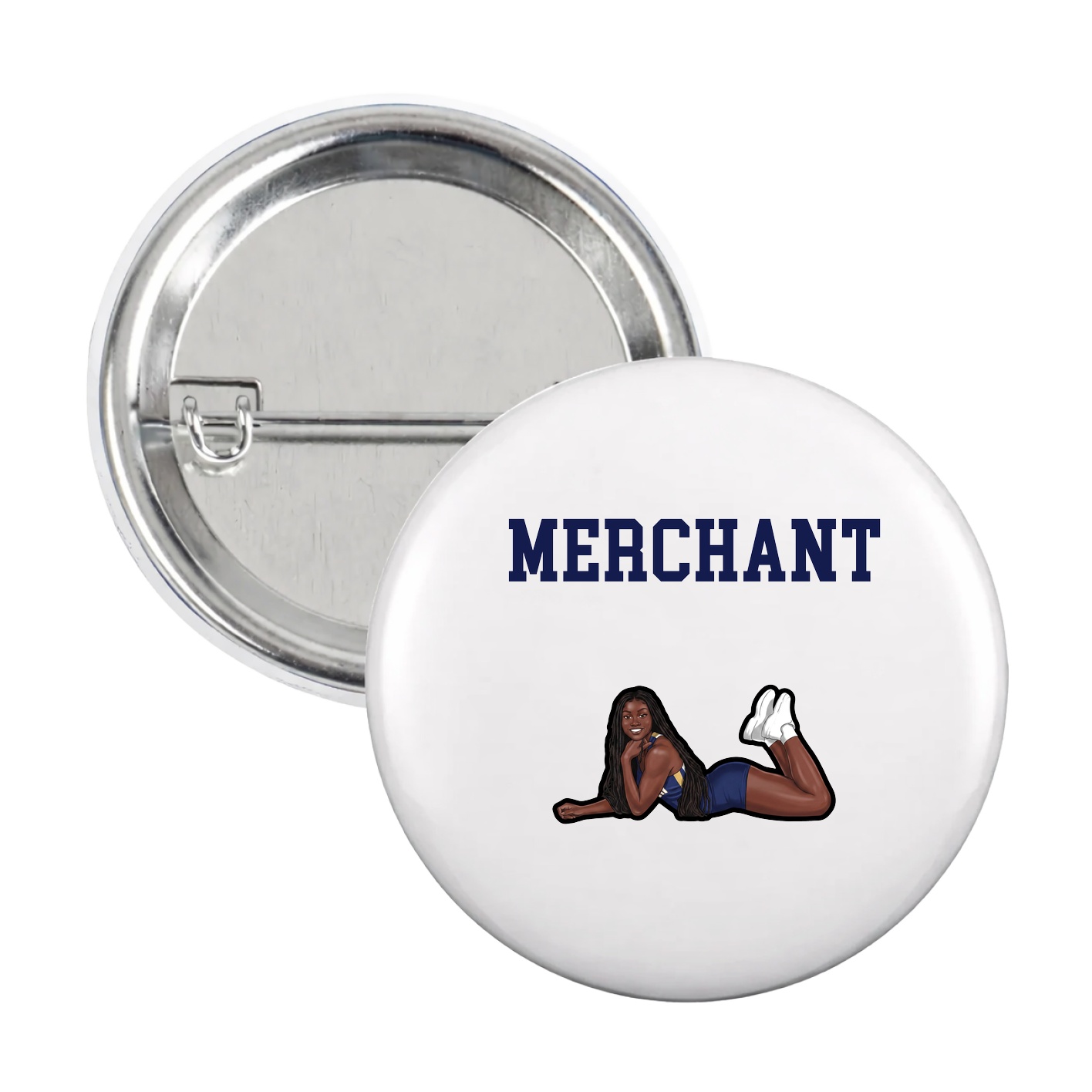 Game Day Button — Shirsey in White