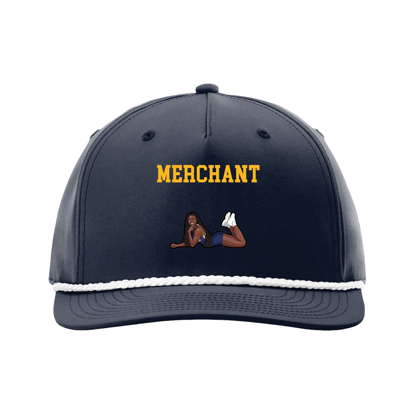 Five-Panel Classic Rope Cap — Shirsey in Navy