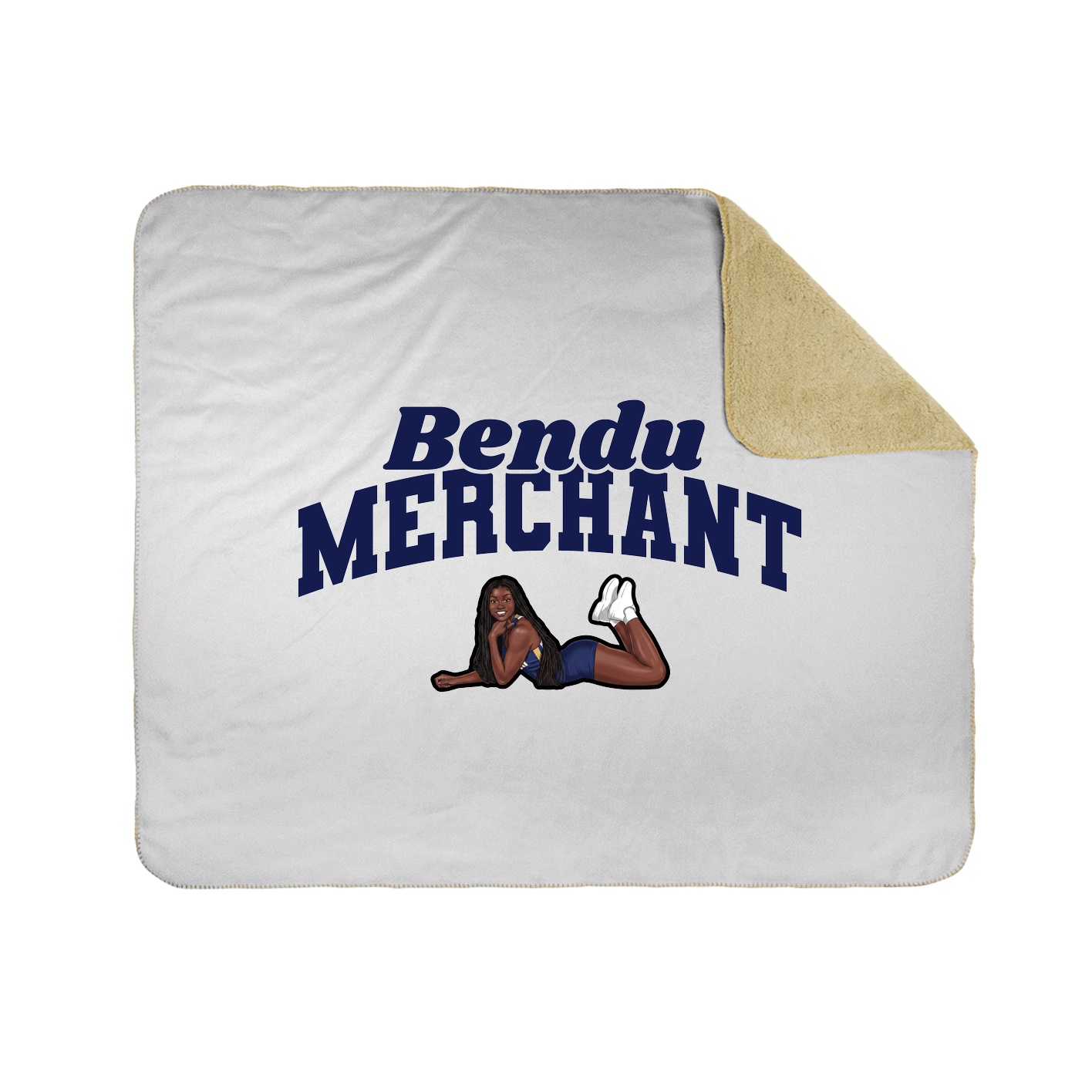 Throw Blanket — Signature Arch in White