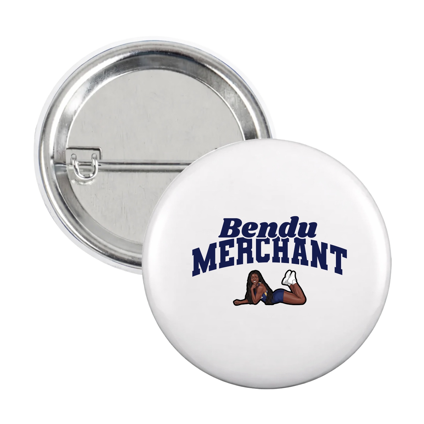 Game Day Button — Signature Arch in White