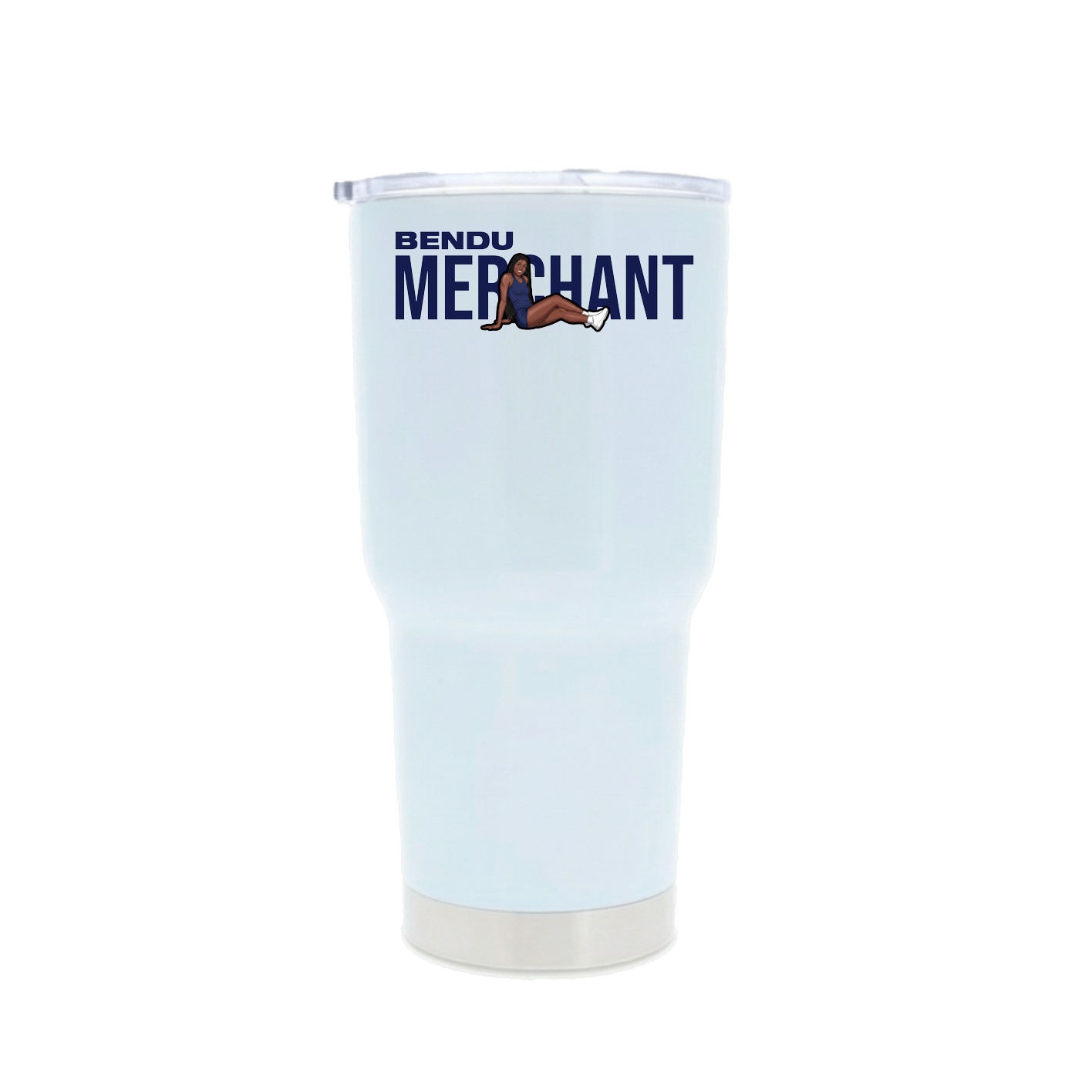 30oz Stainless Steel Tumbler — Player Name in White