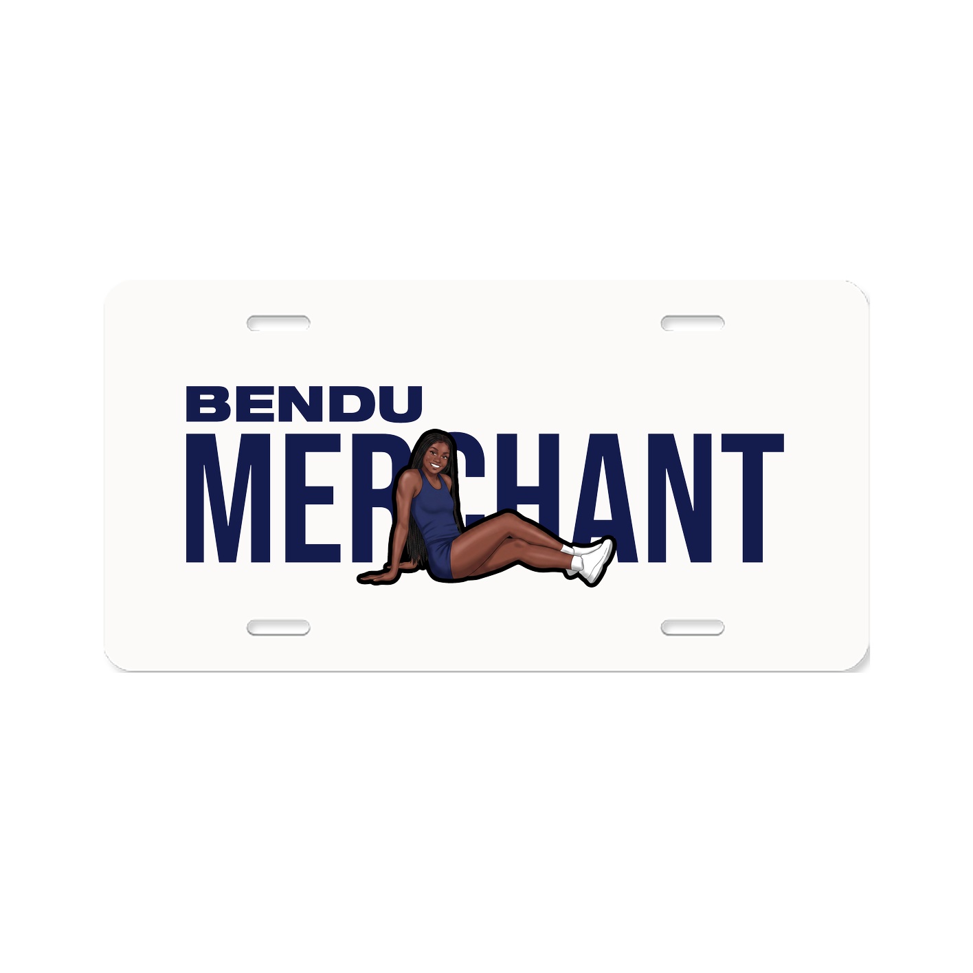 License Plate — Player Name in Classic