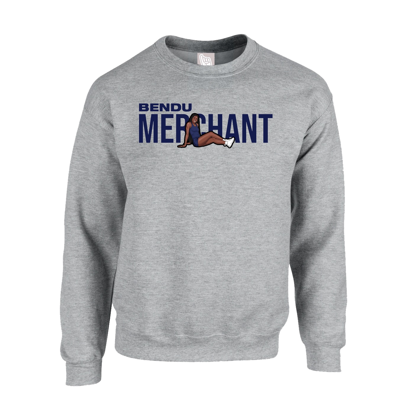 Fleece Crew — Player Name in Grey