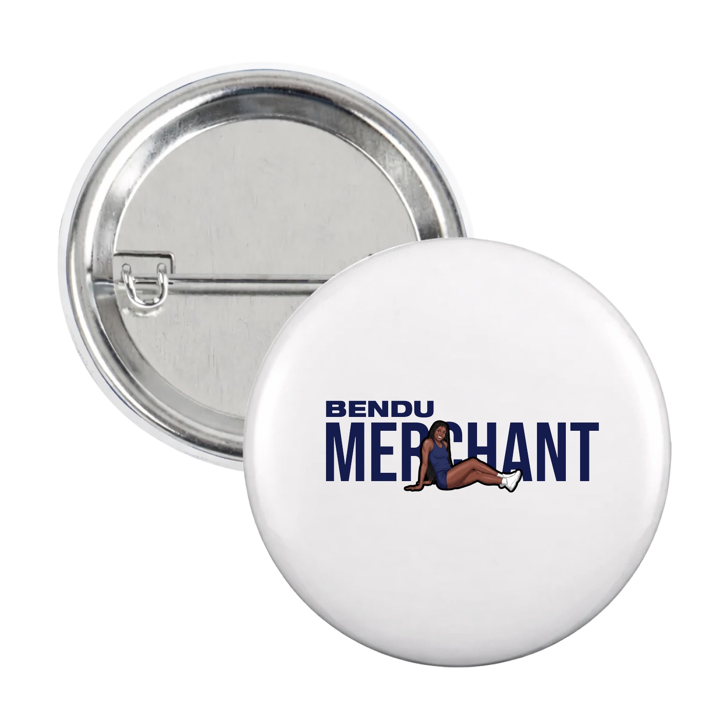Game Day Button — Player Name in White