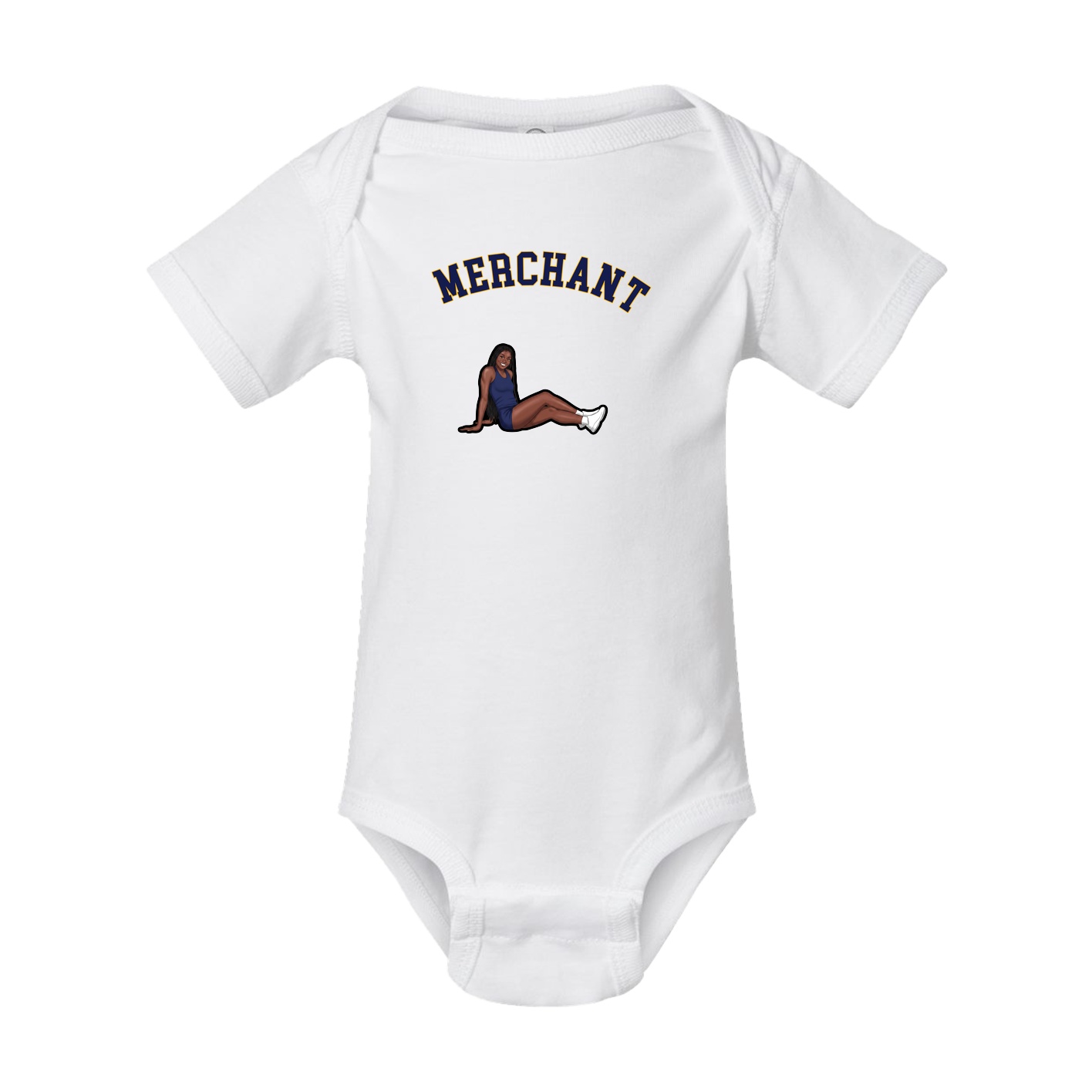 Baby Onesie — Shirsey Arch in White