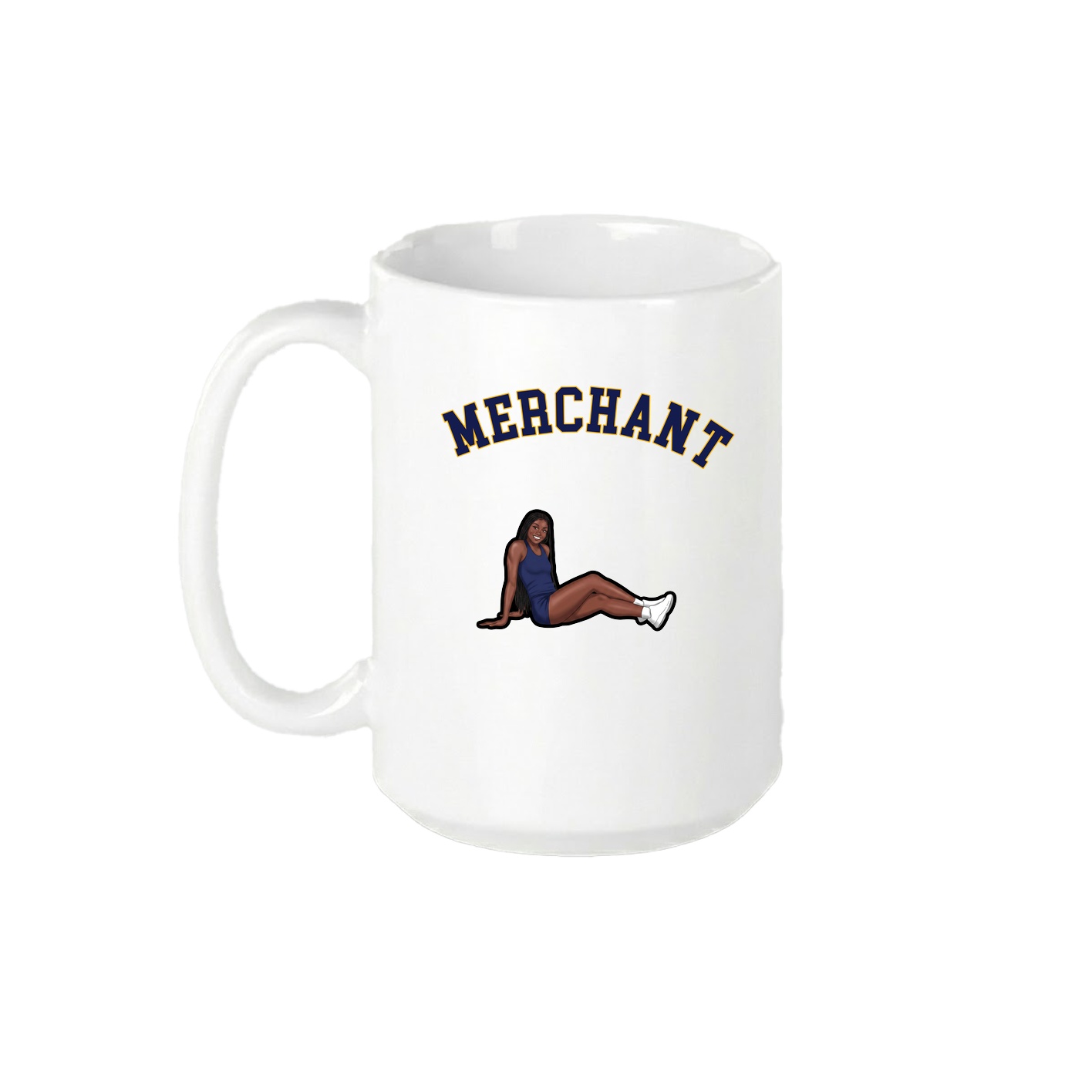 15oz Coffee Mug — Shirsey Arch in White