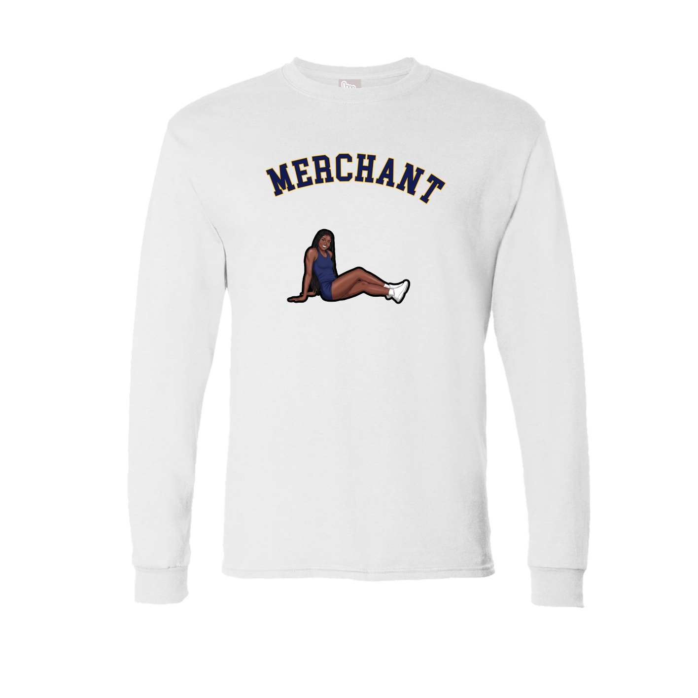 Long Sleeve Tee — Shirsey Arch in White