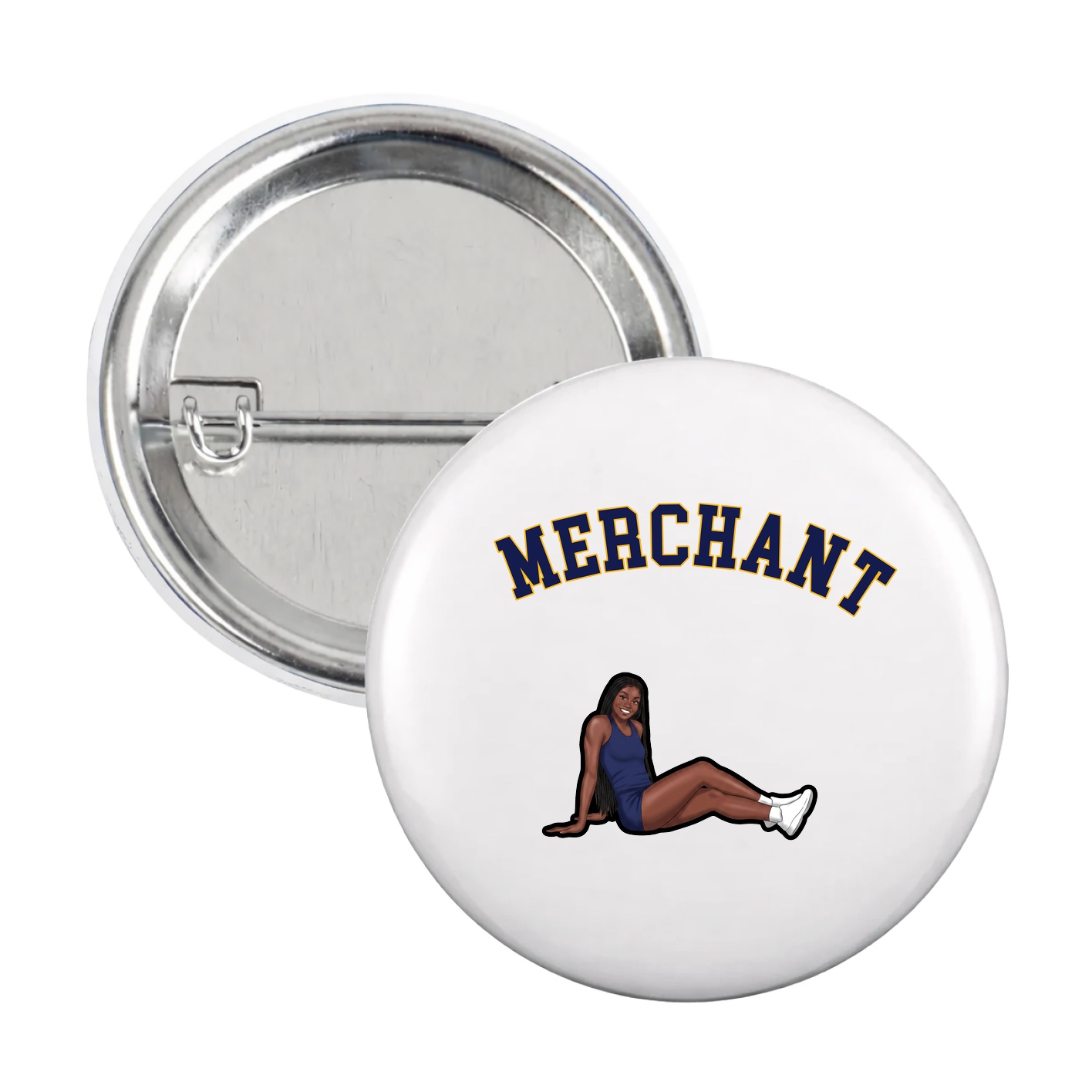 Game Day Button — Shirsey Arch in White