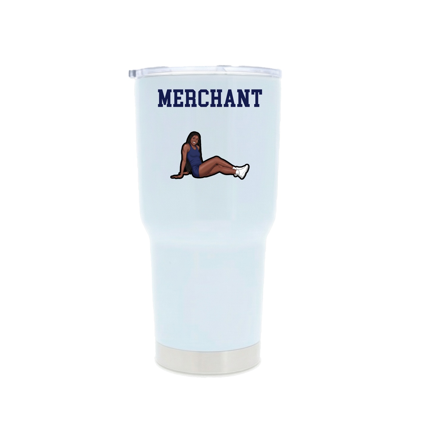 30oz Stainless Steel Tumbler — Shirsey in White
