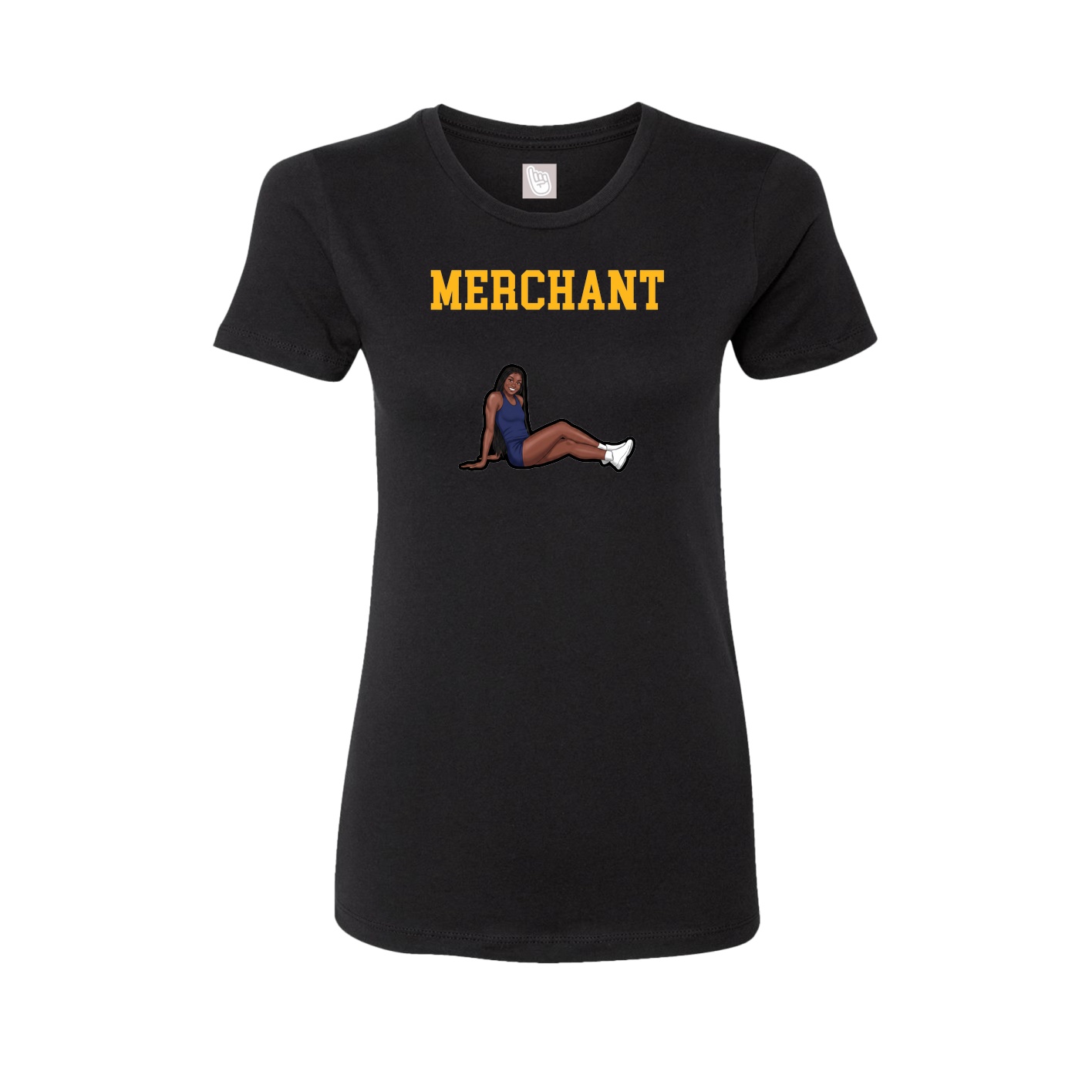 Fitted Women's Tee — Shirsey in Black