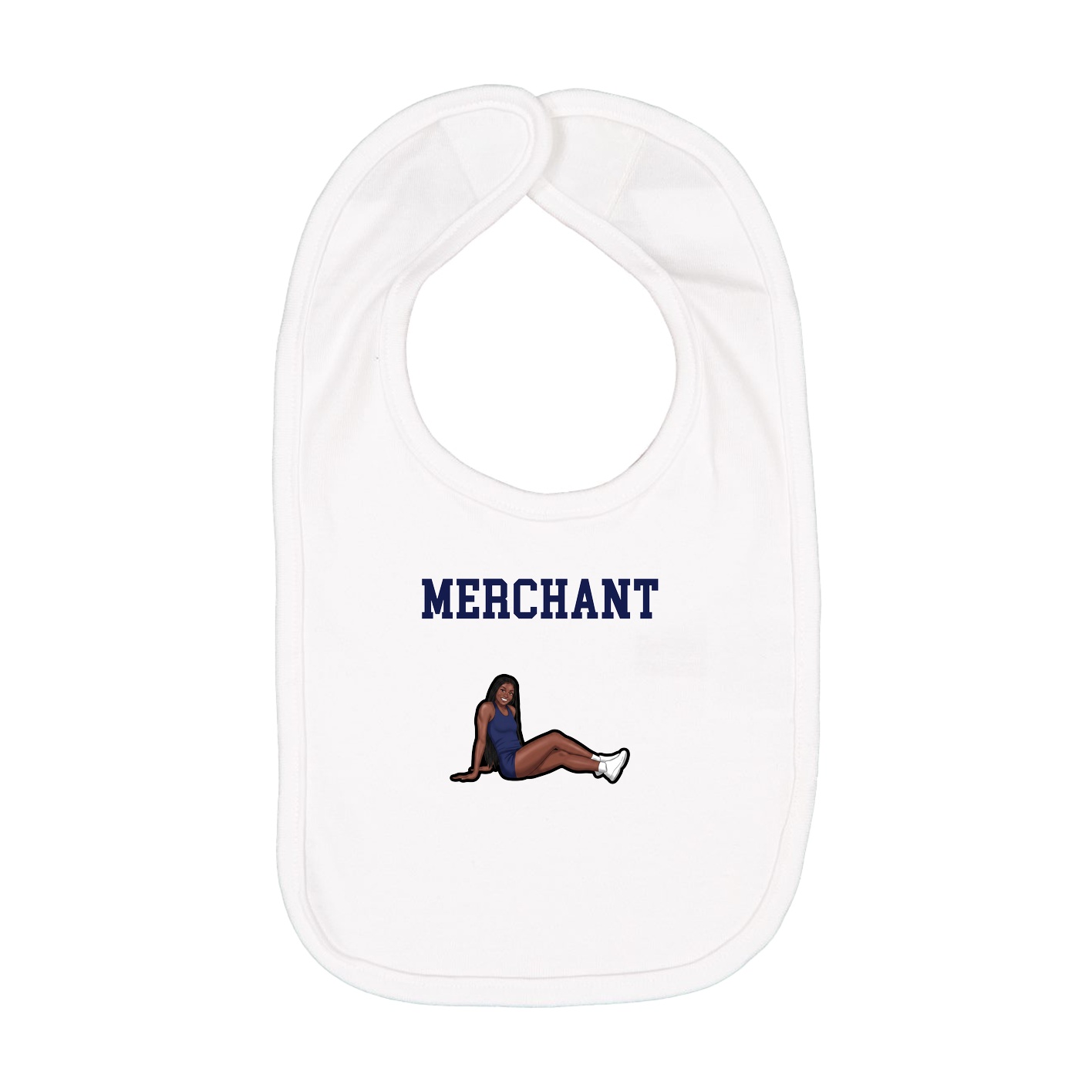 Infant Bib — Shirsey in White