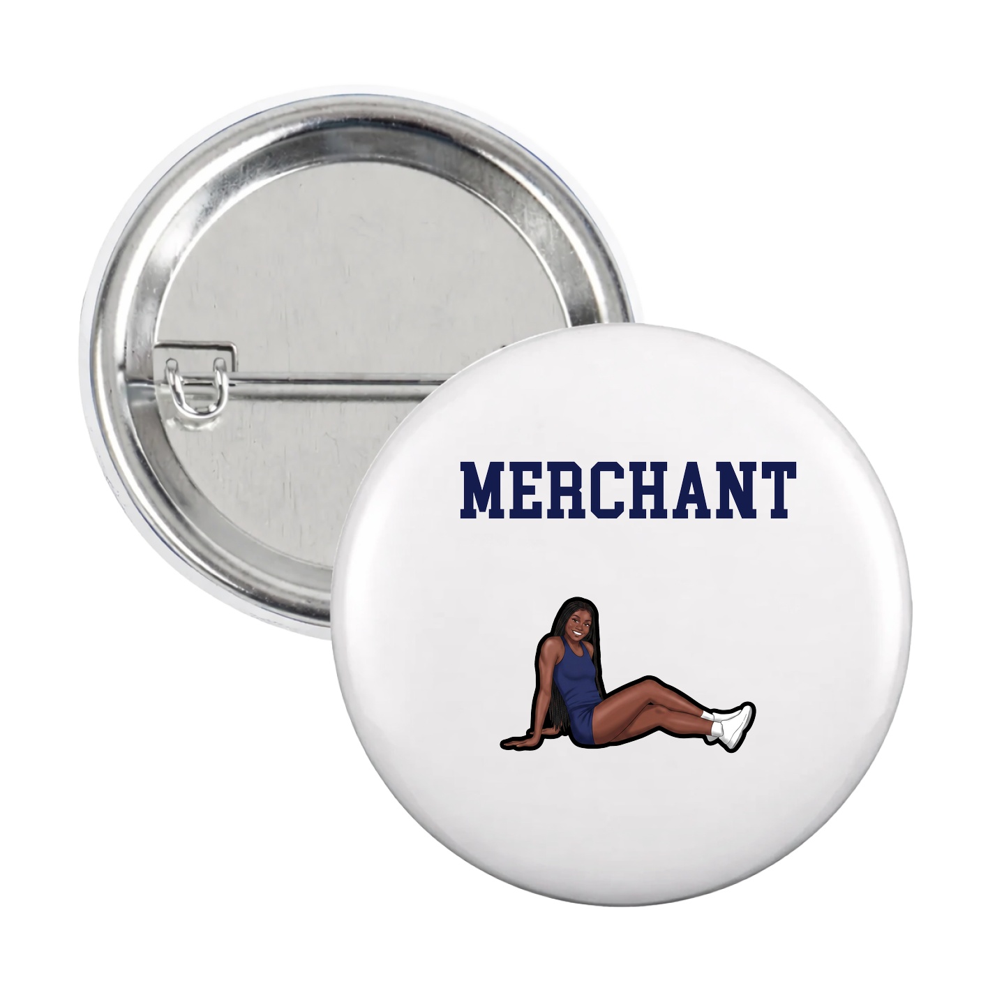 Game Day Button — Shirsey in White