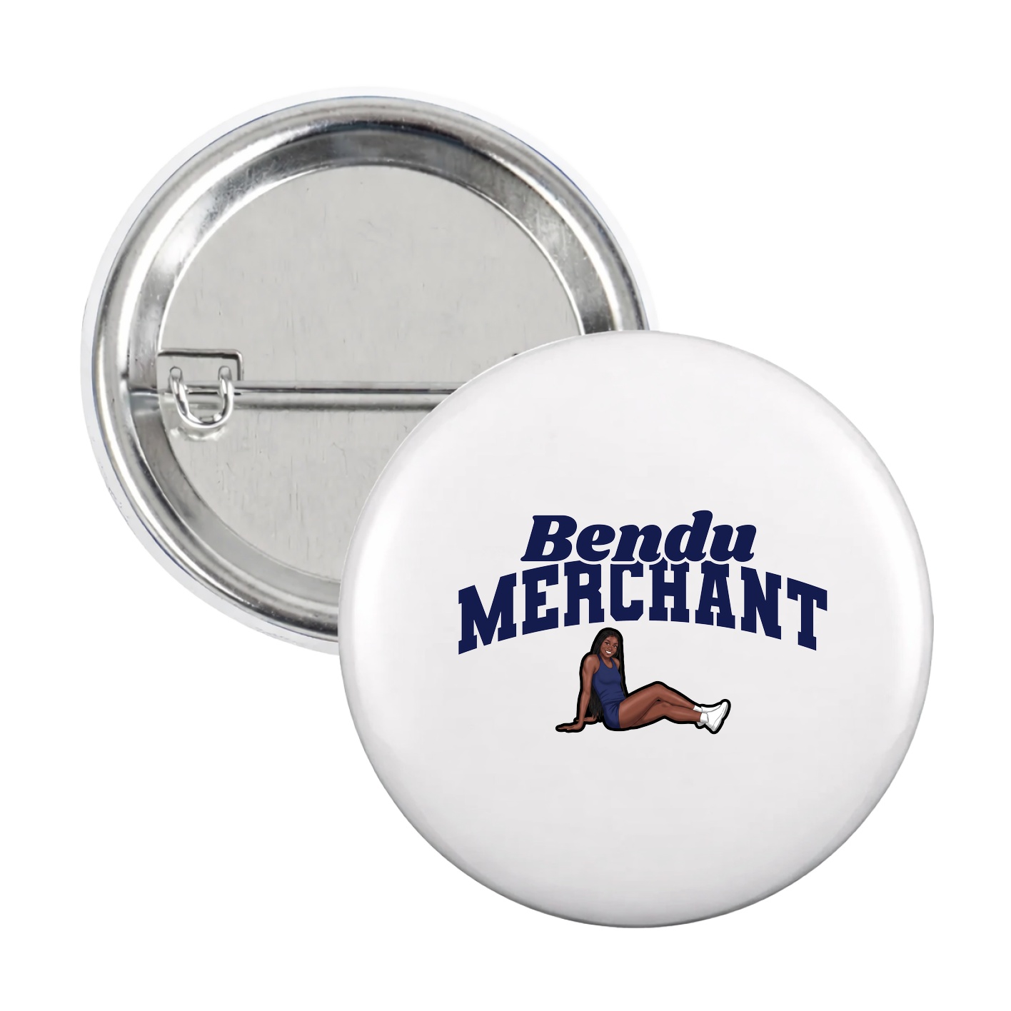 Game Day Button — Signature Arch in White