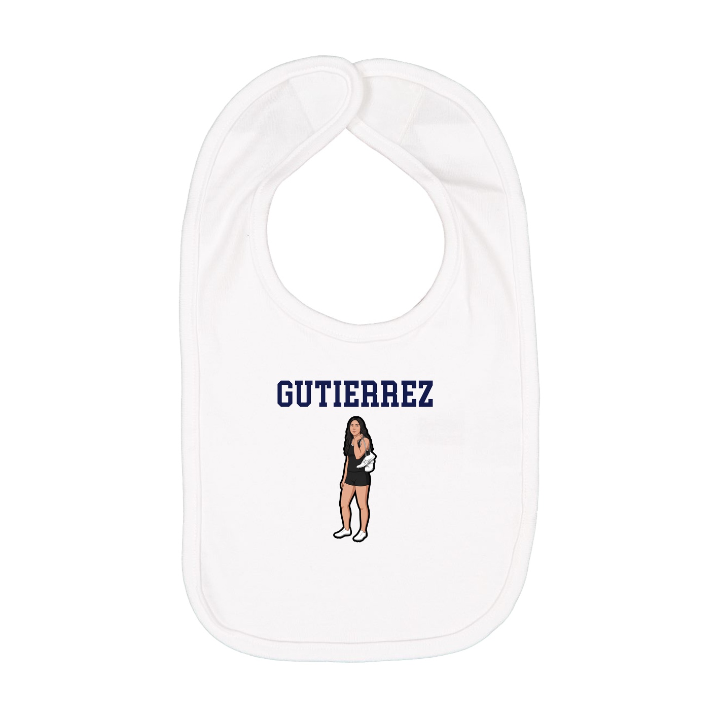 Infant Bib — Shirsey in White
