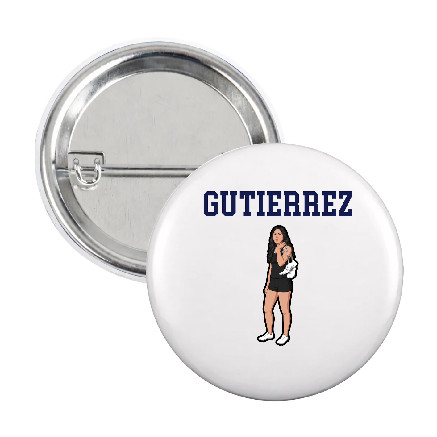 Game Day Button — Shirsey in White