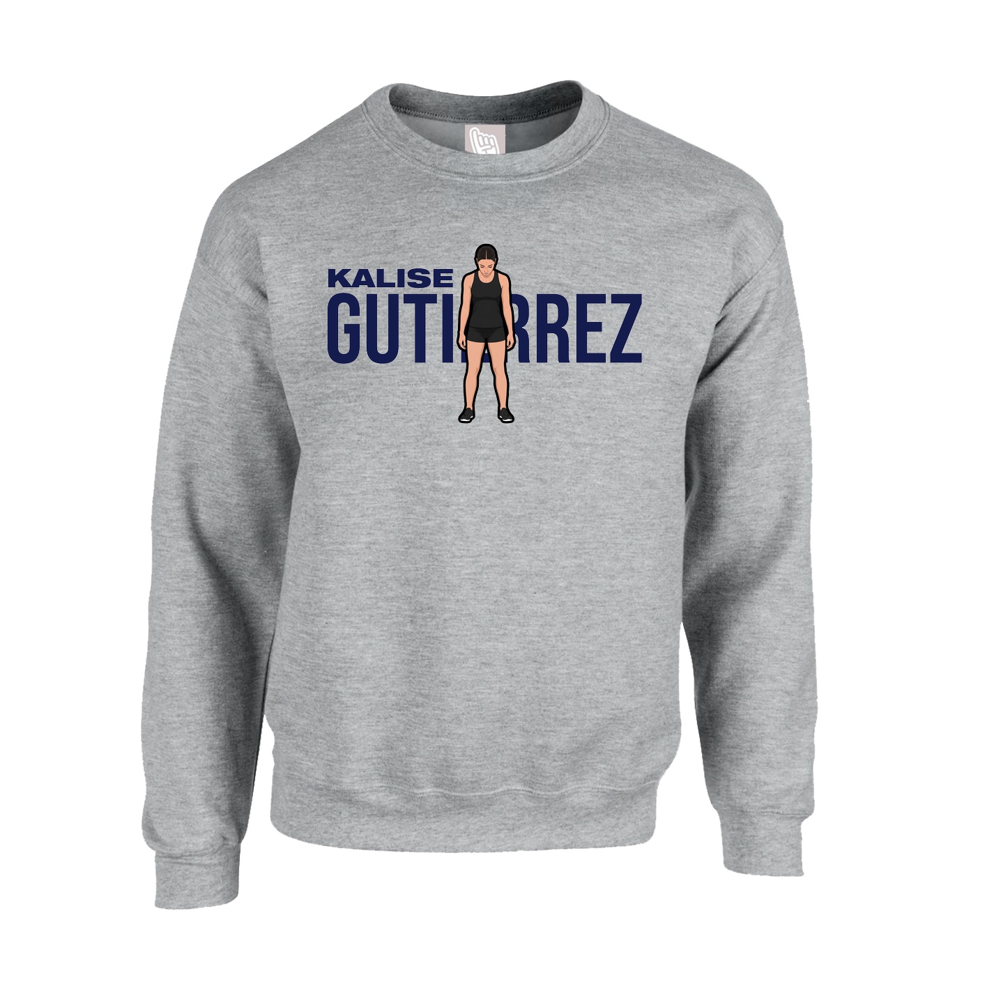 Fleece Crew — Player Name in Grey