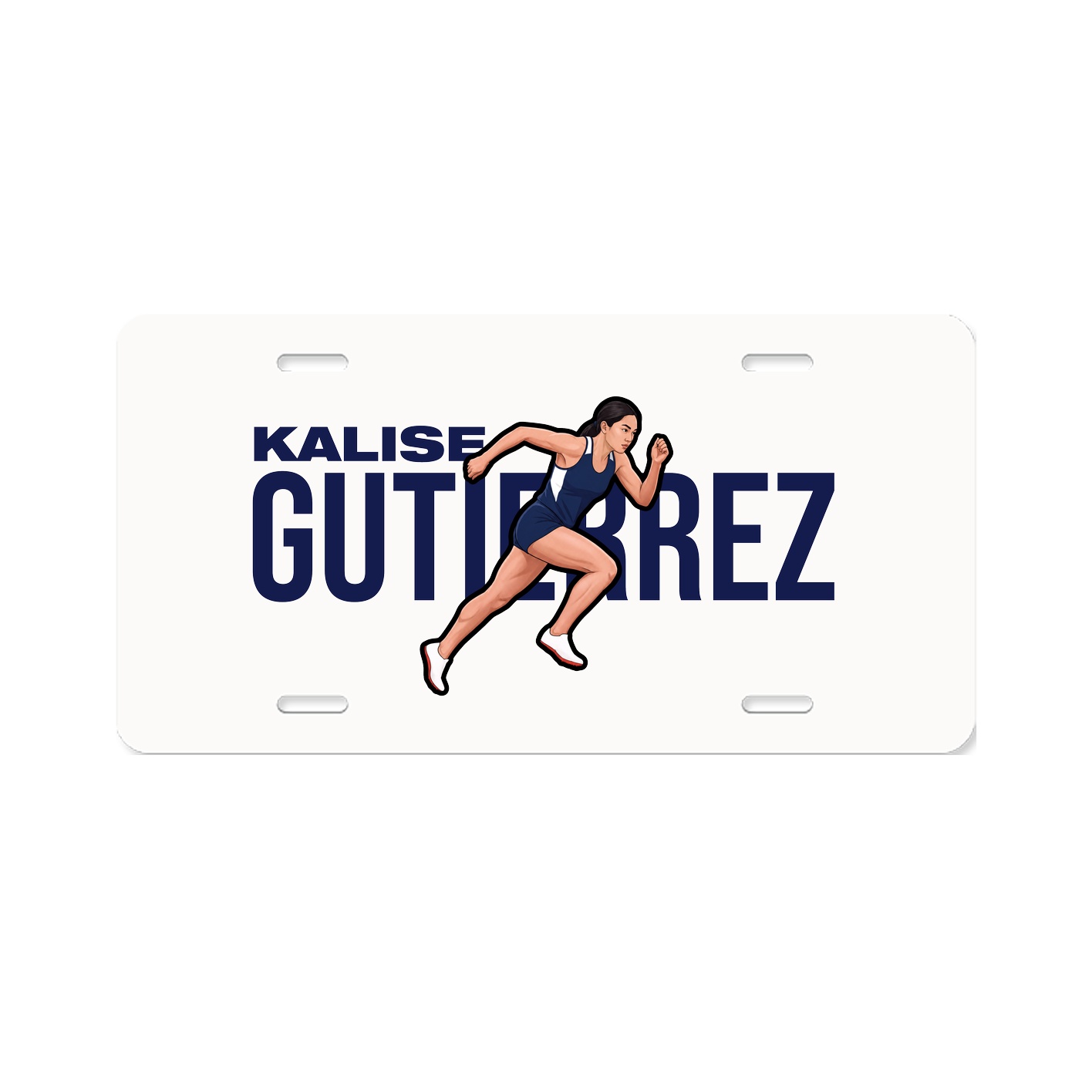 License Plate — Player Name in Classic