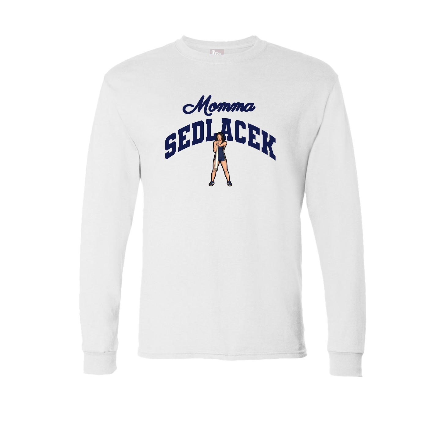 Long Sleeve Tee — Mothers Day Arch in White