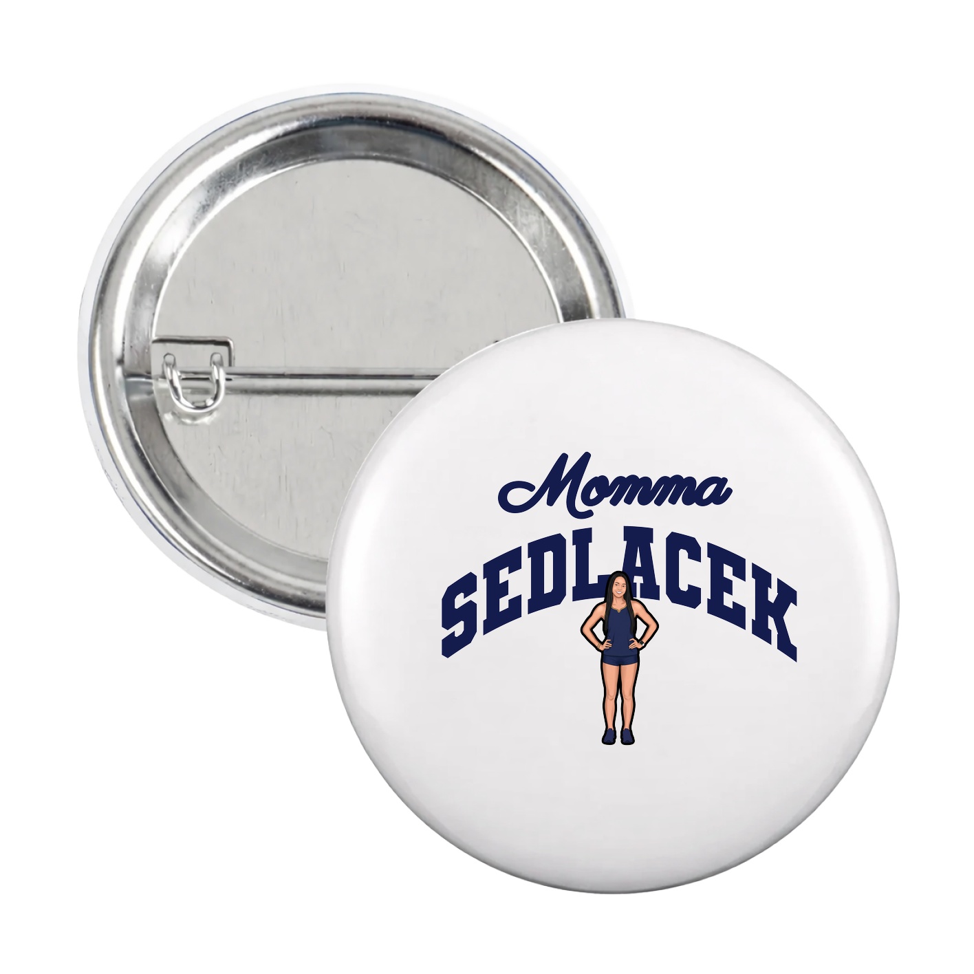 Game Day Button — Mothers Day Arch in White