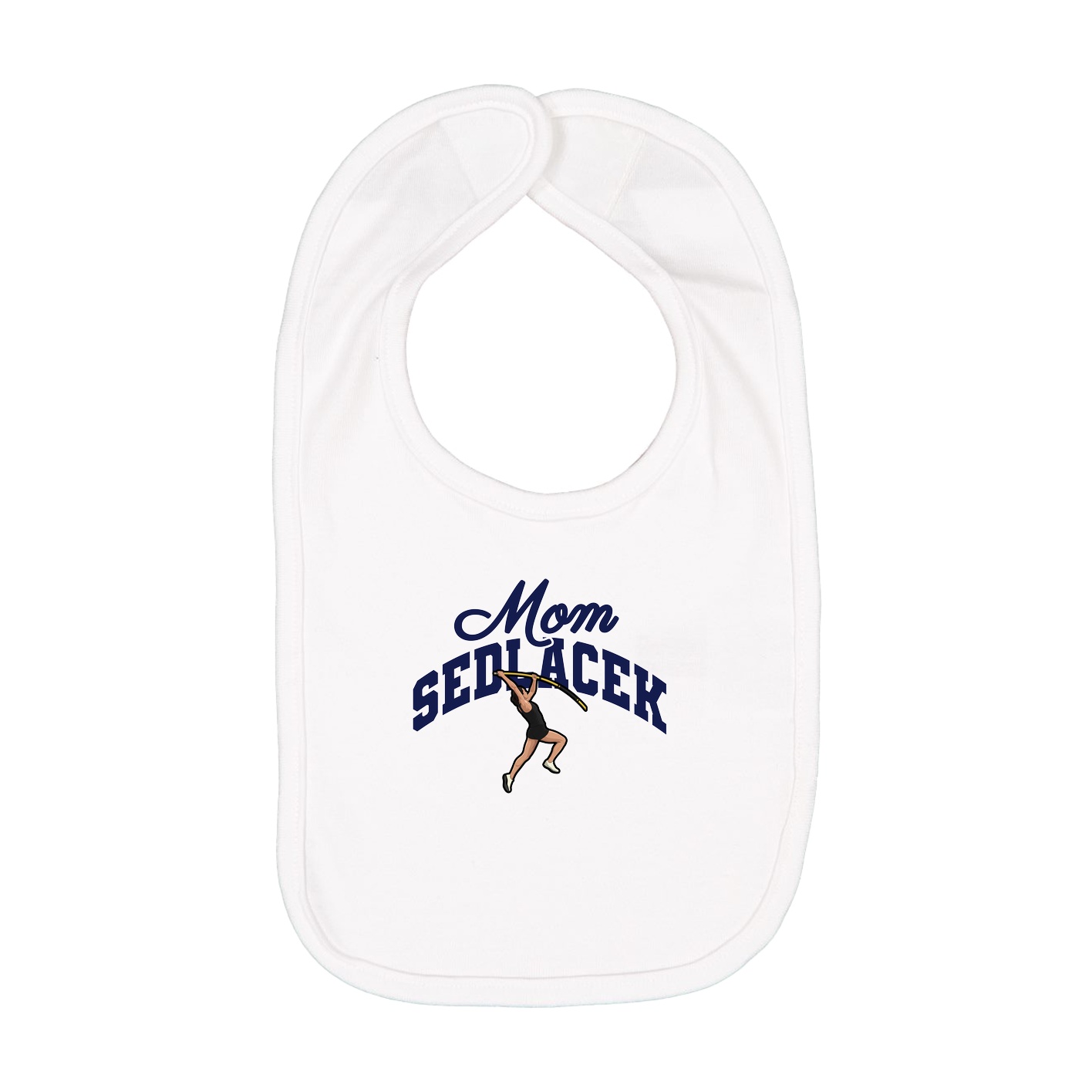 Infant Bib — Mothers Day Arch in White