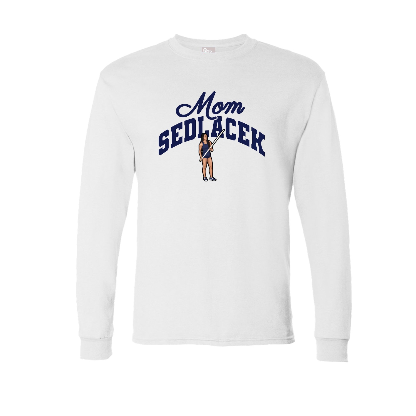 Long Sleeve Tee — Mothers Day Arch in White