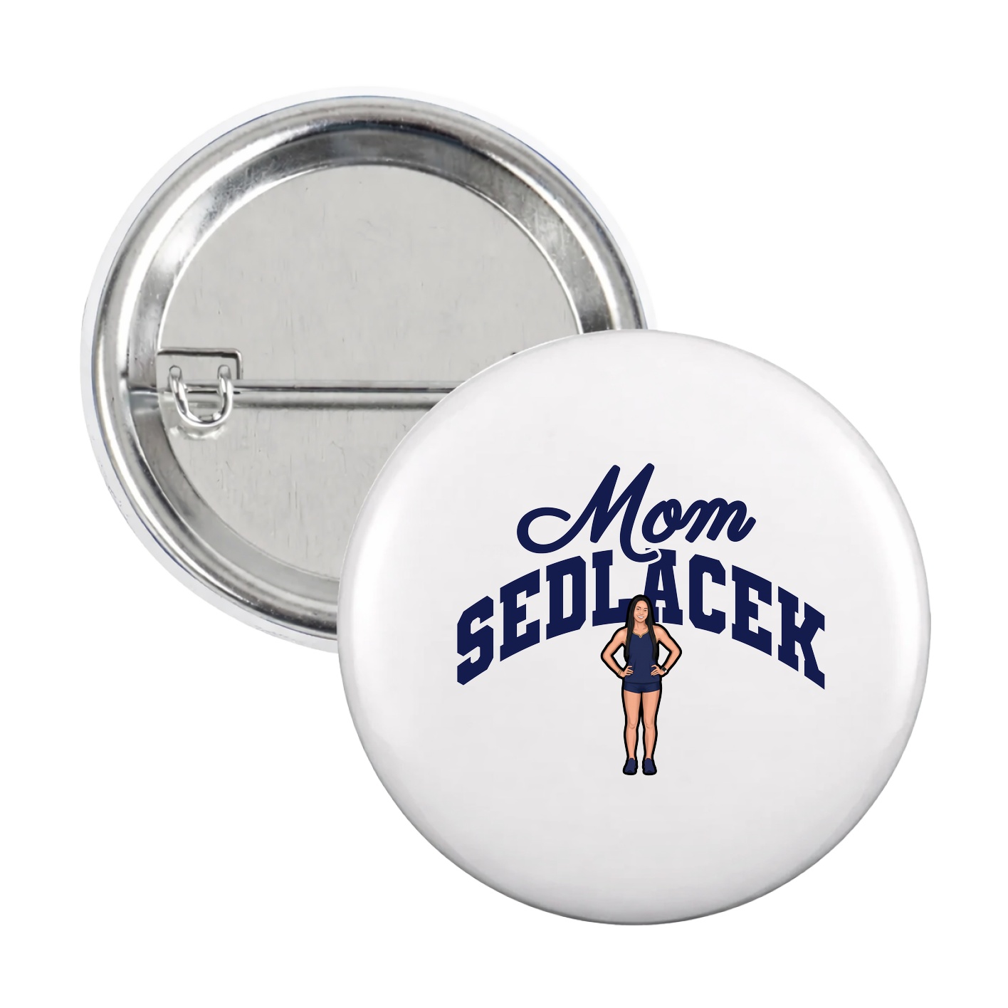 Game Day Button — Mothers Day Arch in White
