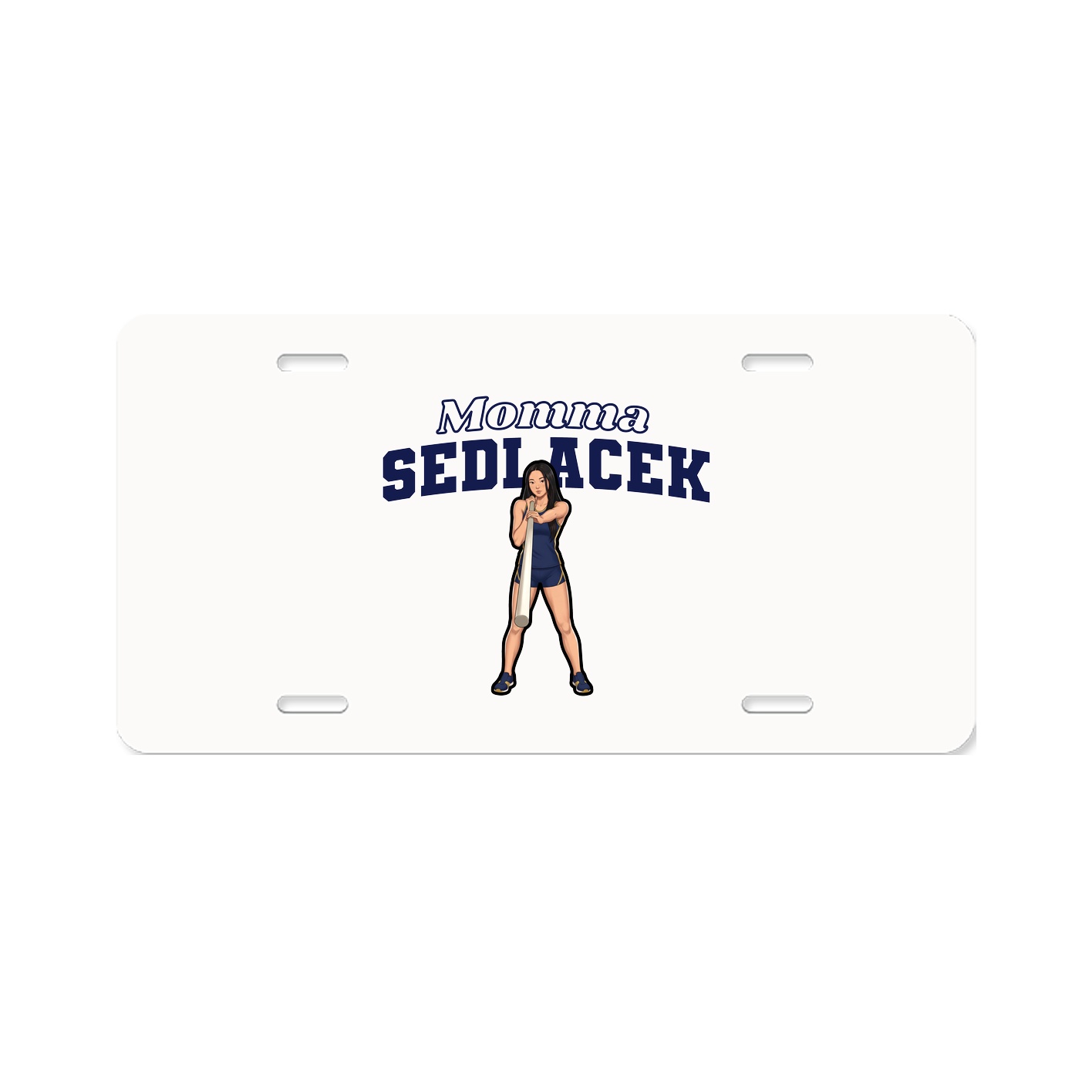 License Plate — Mothers Day Block in Classic