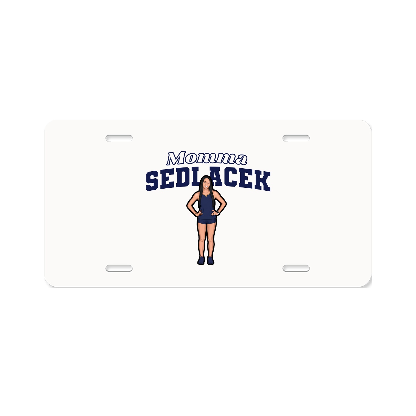 License Plate — Mothers Day Block in Classic