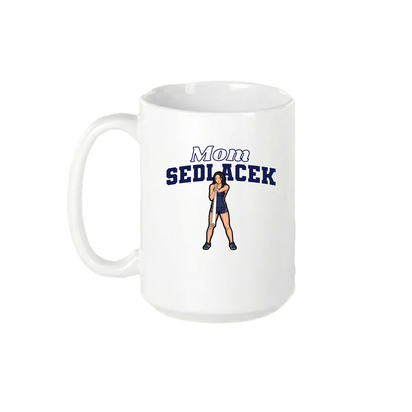 15oz Coffee Mug — Mothers Day Block in White