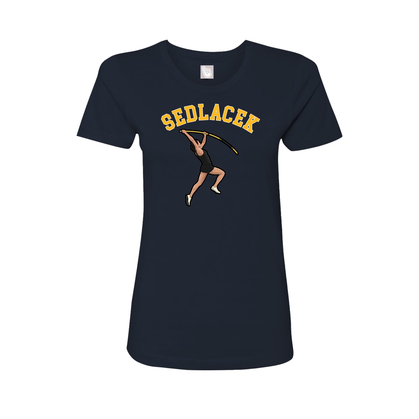 Fitted Women's Tee — Shirsey Arch in Navy